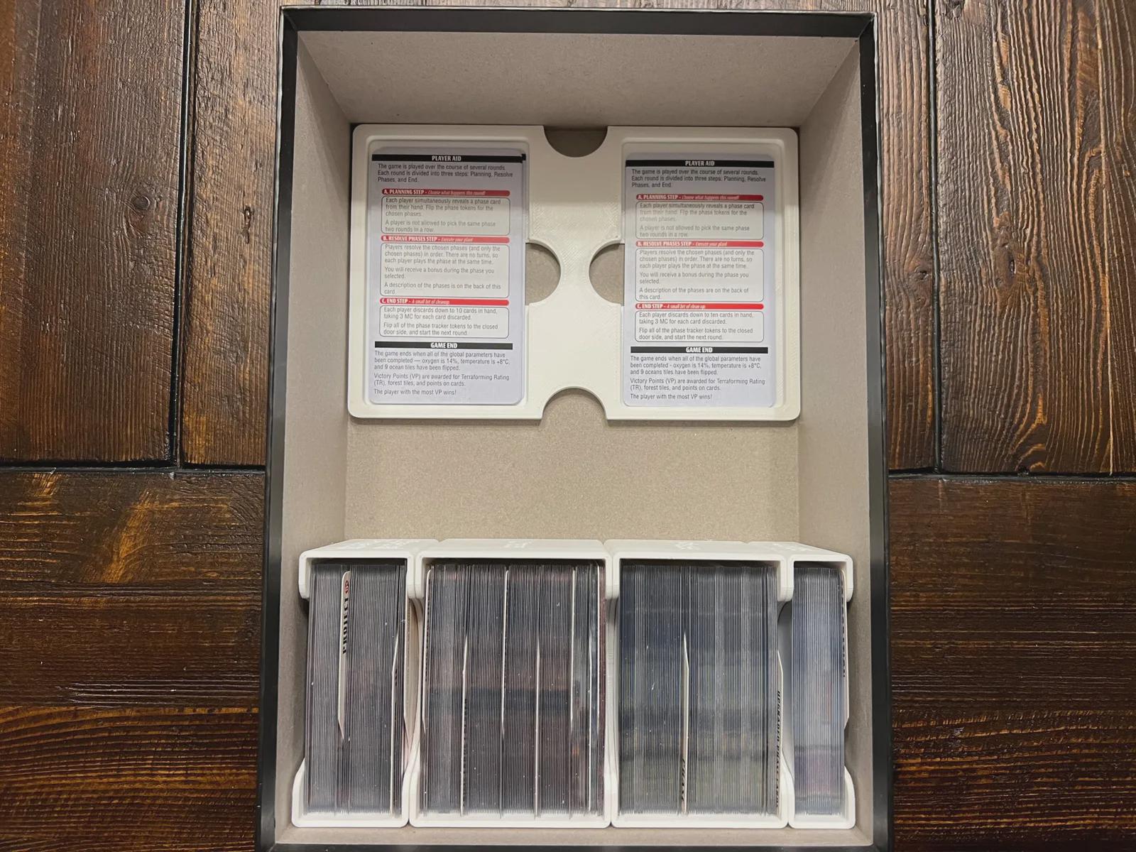Terraforming Mars: Ares Expedition Insert / Organizer - Holds Discovery, Foundations, and Crisis Expansions - Eco Friendly - KreativLayers