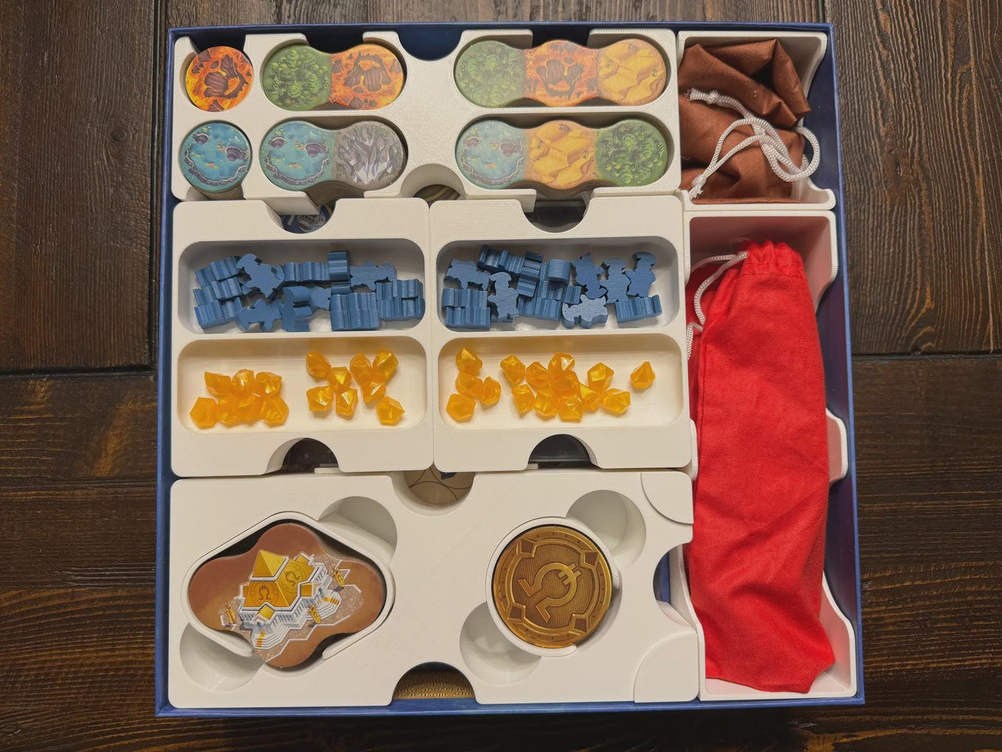 Orichalcum Game Organizer – 3D-Printed Insert, Premium Sleeve Support, No Lid Lift, Eco Friendly Studio - KreativLayers