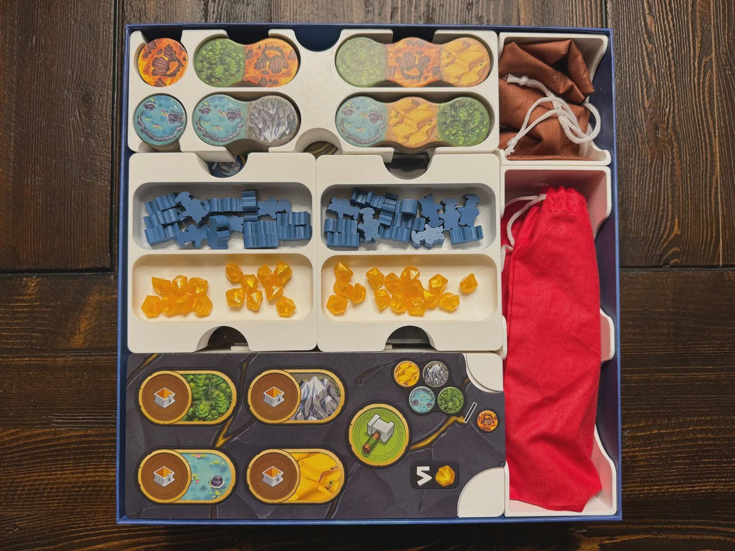 Orichalcum Game Organizer – 3D-Printed Insert, Premium Sleeve Support, No Lid Lift, Eco Friendly Studio - KreativLayers