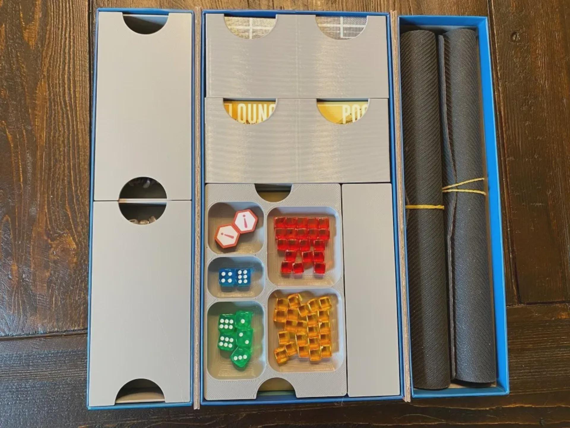 Burgle Bros. 2 Board Game Organizer - Made Using Solar Power and Sustainable Materials