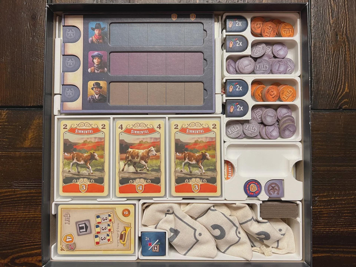 Great Western Trail 2nd Edition Organizer for Rails to the North + Base Game, Eco Friendly Studio, Solar Powered - KreativLayers