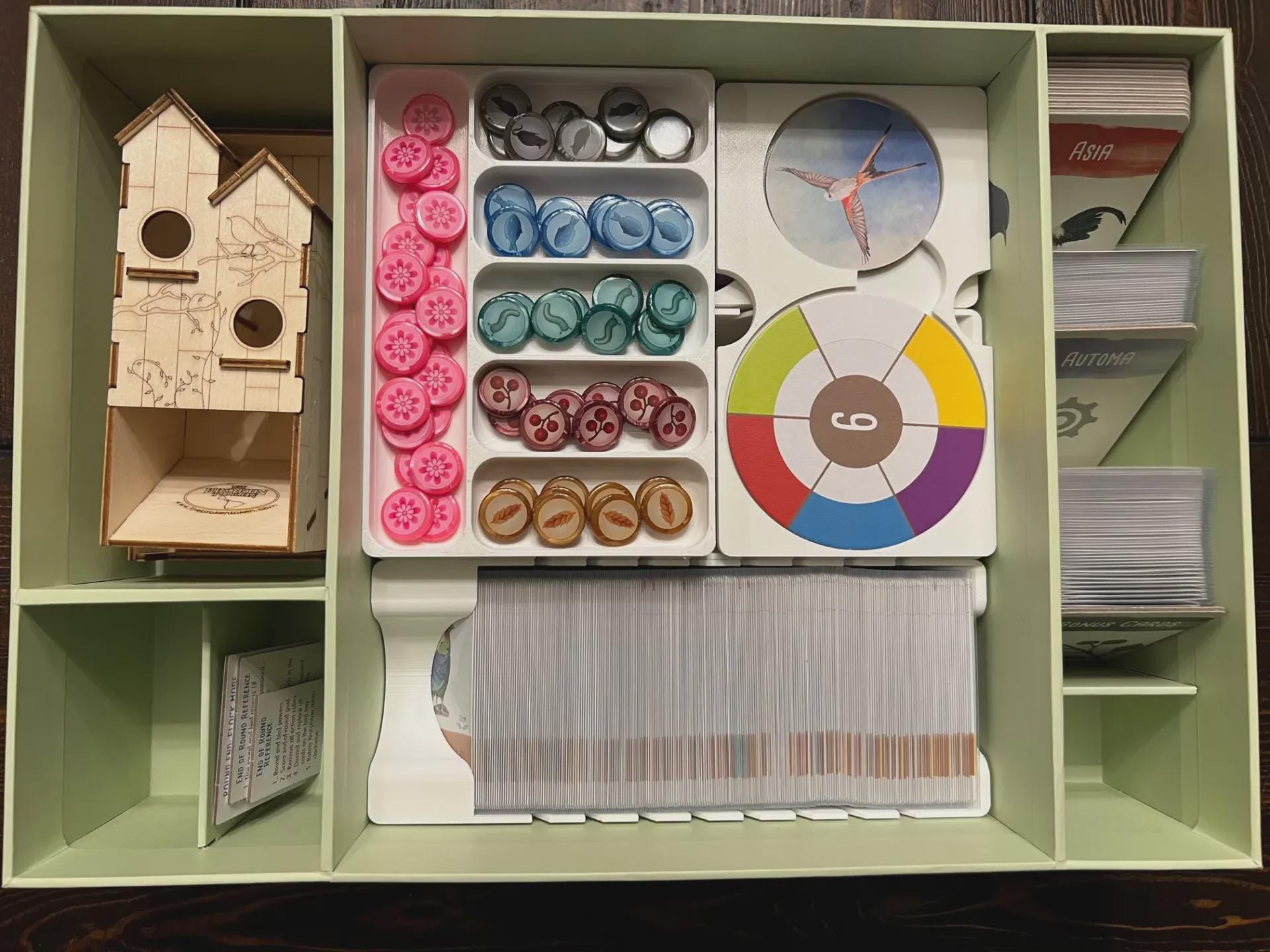 Wingspan Nesting Box Insert / Organizer - Holds All Current Expansions and Room for More