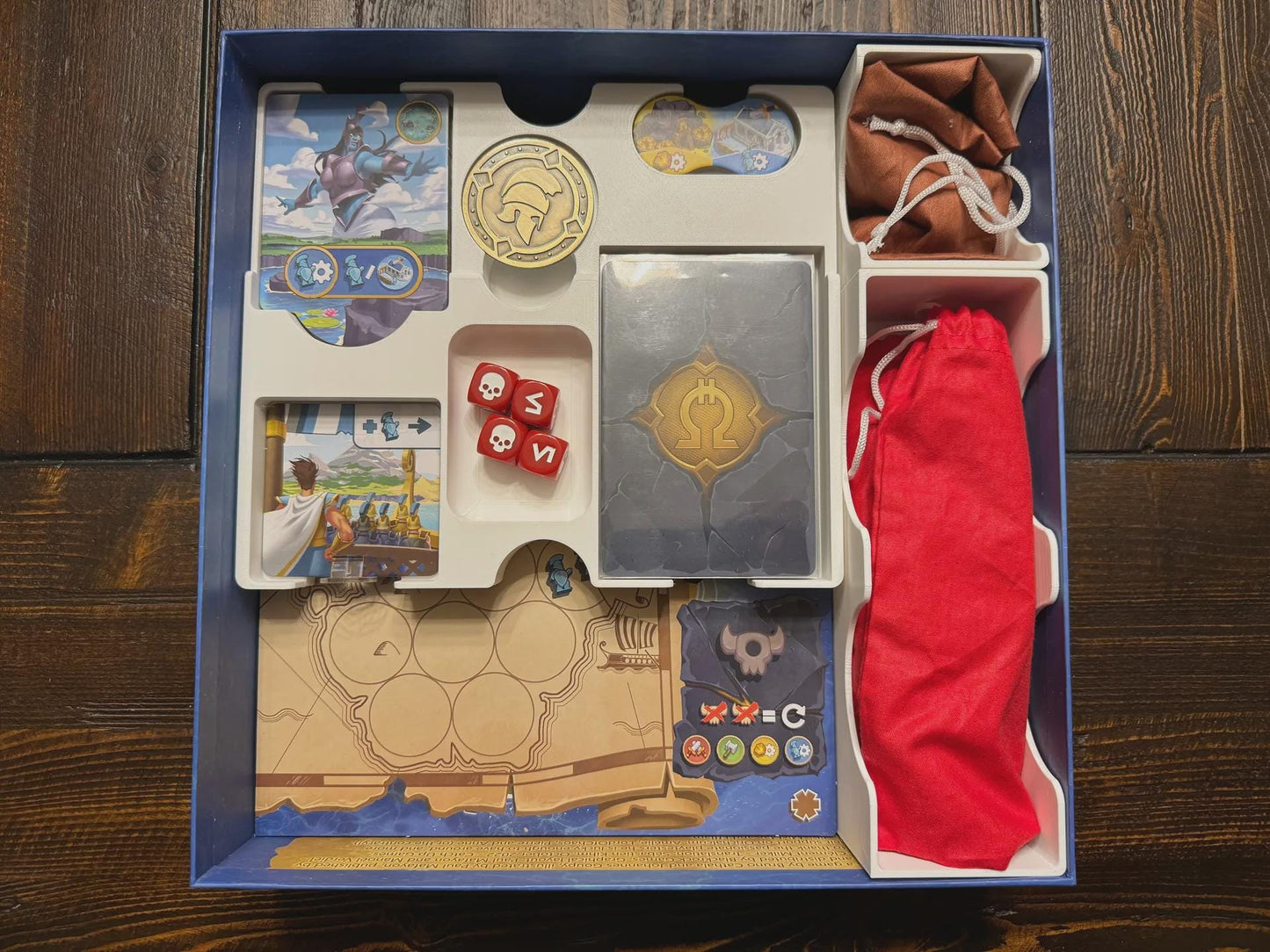 Orichalcum Game Organizer – 3D-Printed Insert, Premium Sleeve Support, No Lid Lift, Eco Friendly Studio - KreativLayers
