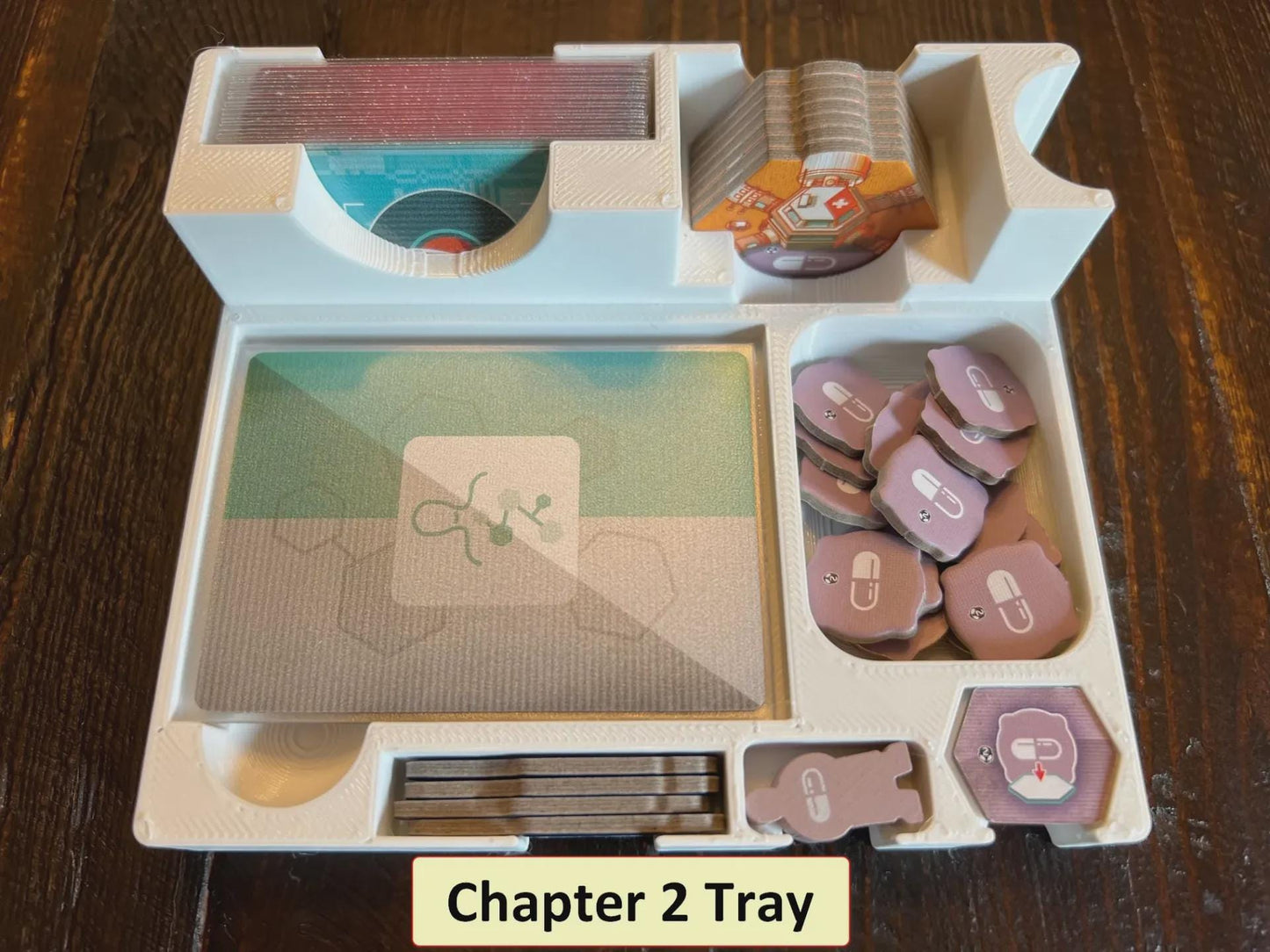 On Mars: Alien Invasion Board Game Insert / Organizer - Mase Using Solar Power and Sustainable Material