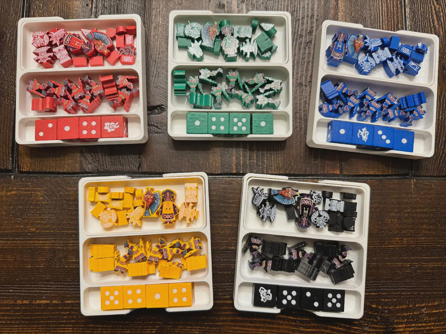 Teotihuacan Deluxe Master Set Insert / Organizer - Fits 5th Player Expansion - Eco Friendly 3D Printing Studio