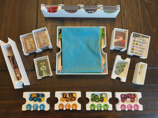 Resurgence Board Game Insert / Organizer - Made using Solar Power and Sustainable Materials