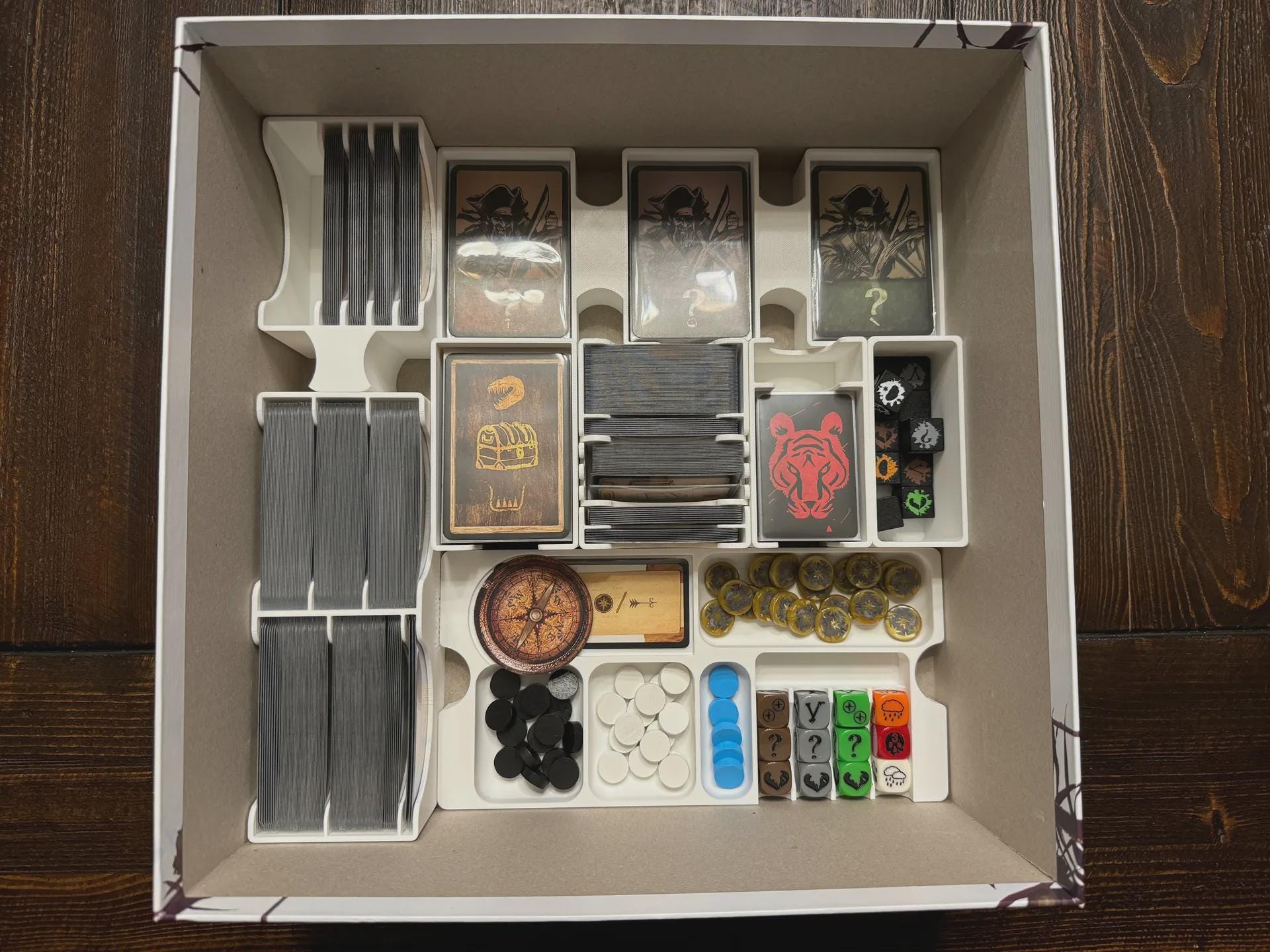 Robinson Crusoe Gamefound Collector's Edition Board Game Insert / Organizer - Made using Solar Power