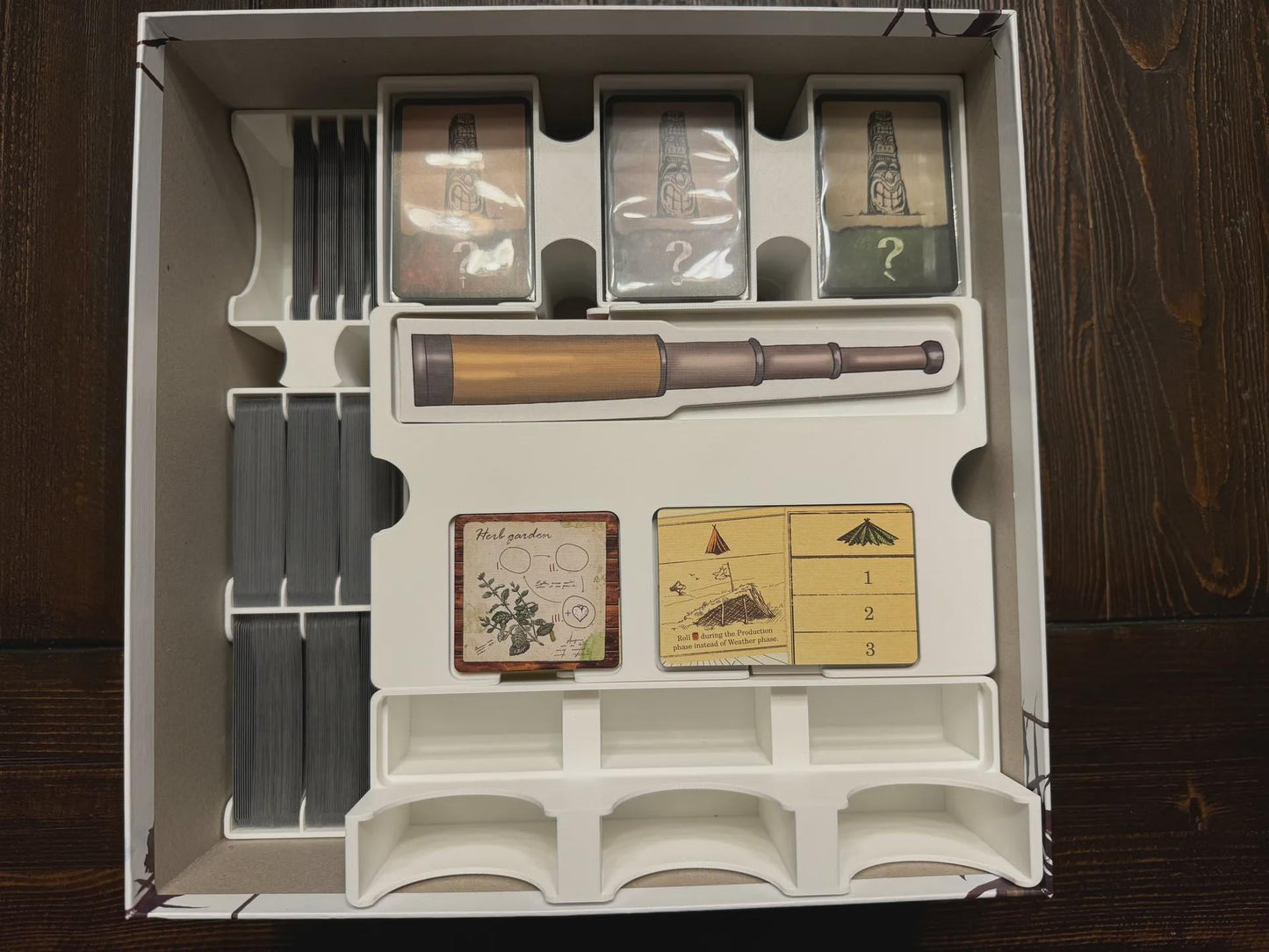 Robinson Crusoe Gamefound Collector's Edition Board Game Insert / Organizer - Made using Solar Power