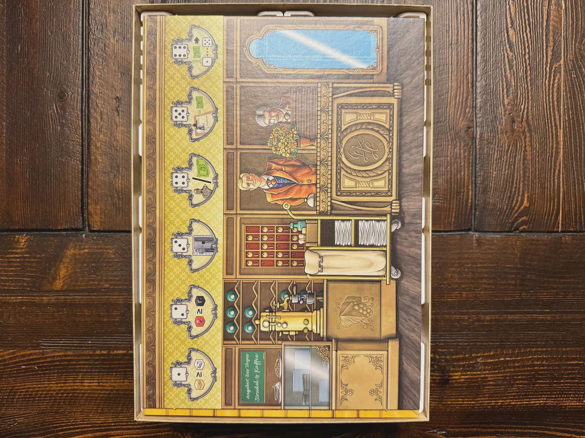 Grand Austria Hotel and Let's Waltz Insert / Organizer - Holds Meeple Source Food Upgrades Made using Solar Power