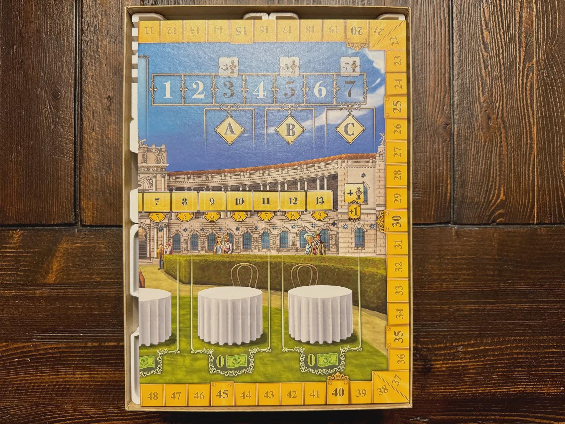 Grand Austria Hotel and Let's Waltz Insert / Organizer - Holds Meeple Source Food Upgrades Made using Solar Power