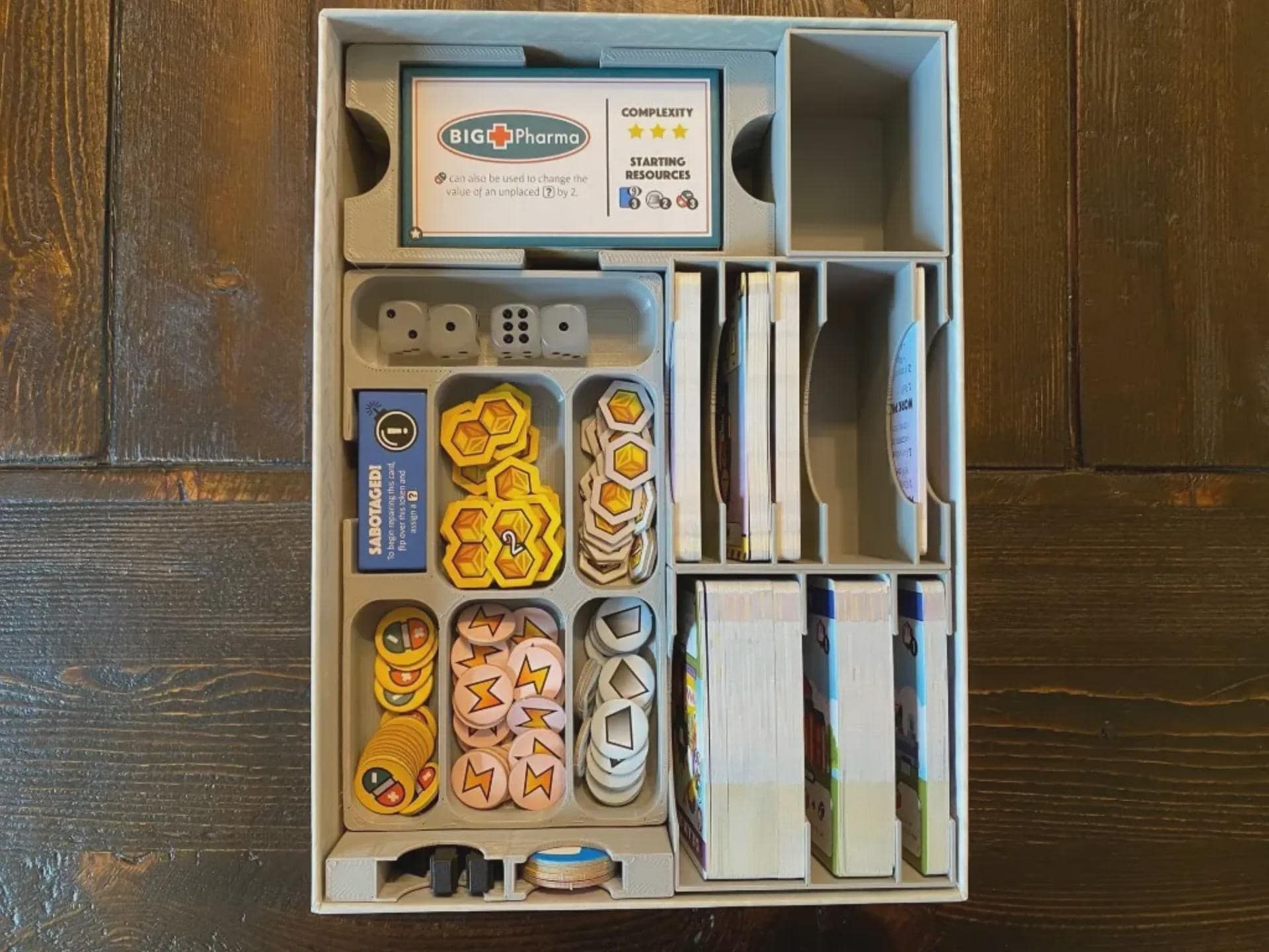 Fantastic Factories Organizer with Expansions – Holds Manufactions & Subterfuge Expansions | Eco Friendly 3D Farm