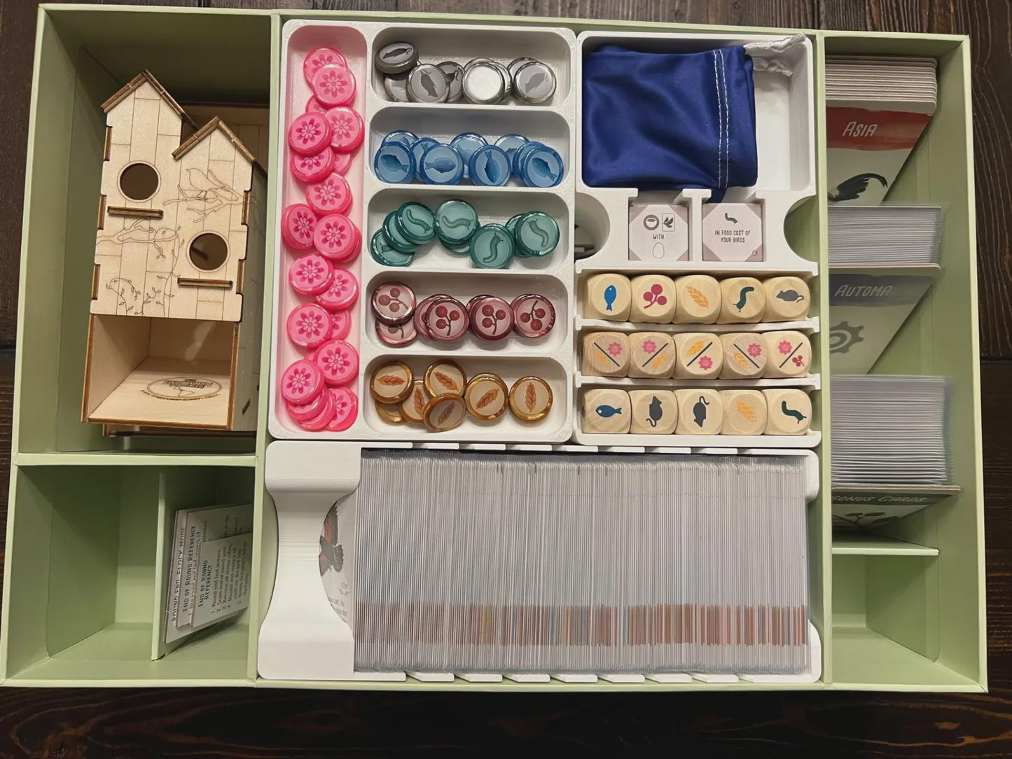 Wingspan Nesting Box Insert / Organizer - Holds All Current Expansions and Room for More