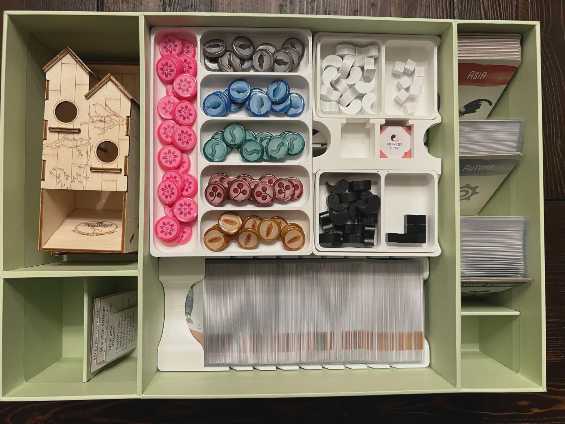 Wingspan Nesting Box Insert / Organizer - Holds All Current Expansions and Room for More