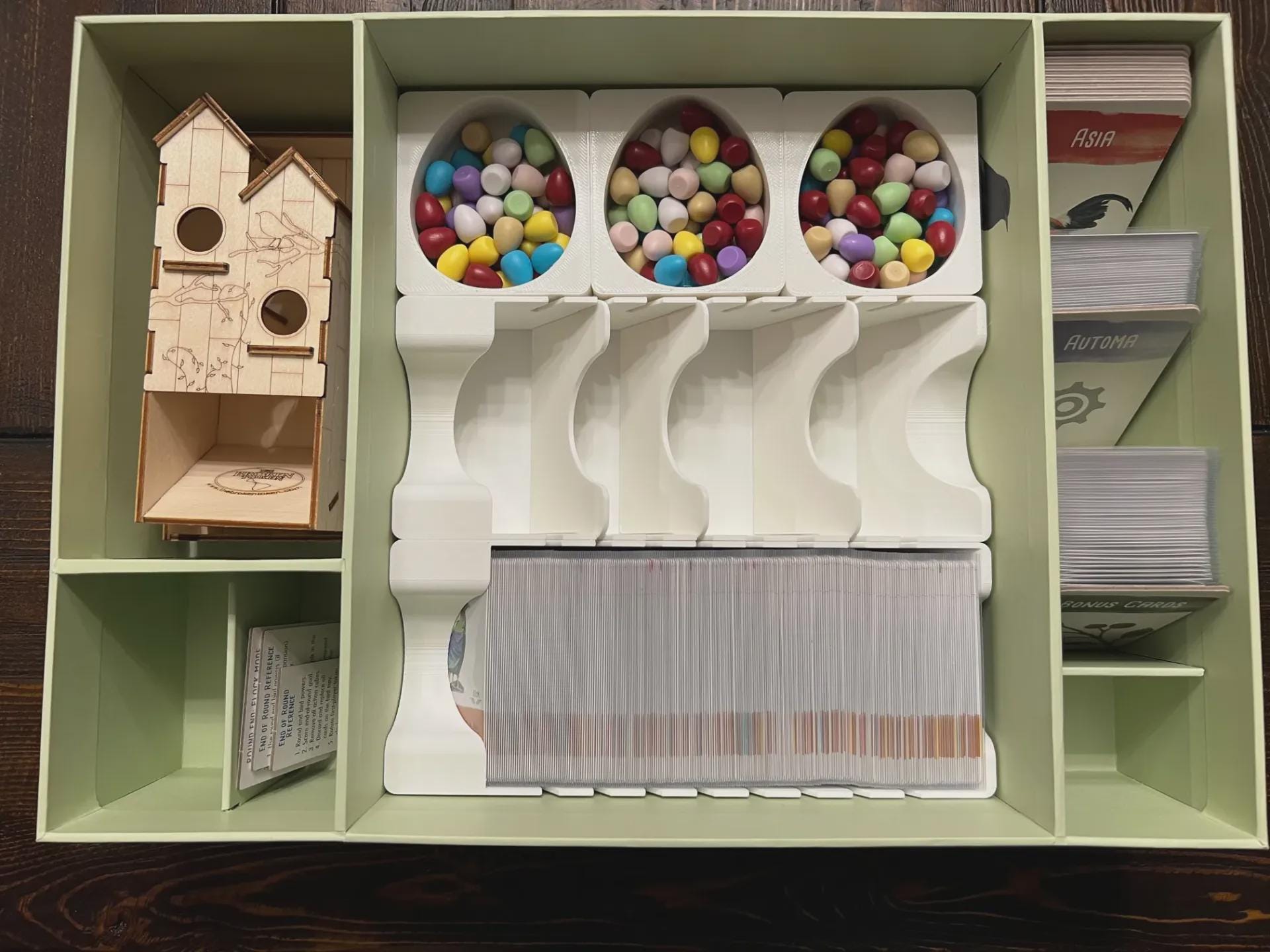 Wingspan Nesting Box Insert / Organizer - Holds All Current Expansions and Room for More