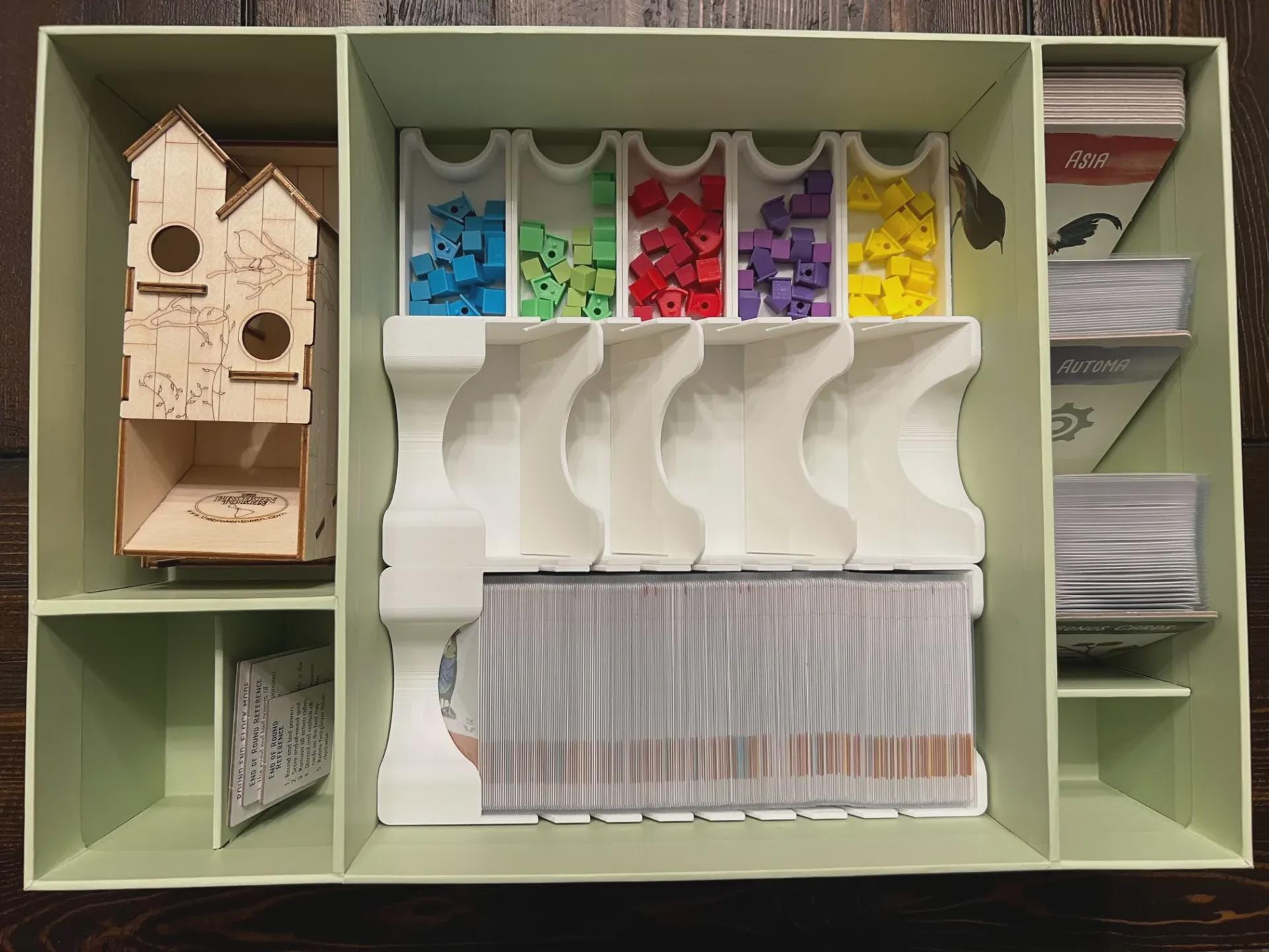Wingspan Nesting Box Insert / Organizer - Holds All Current Expansions and Room for More