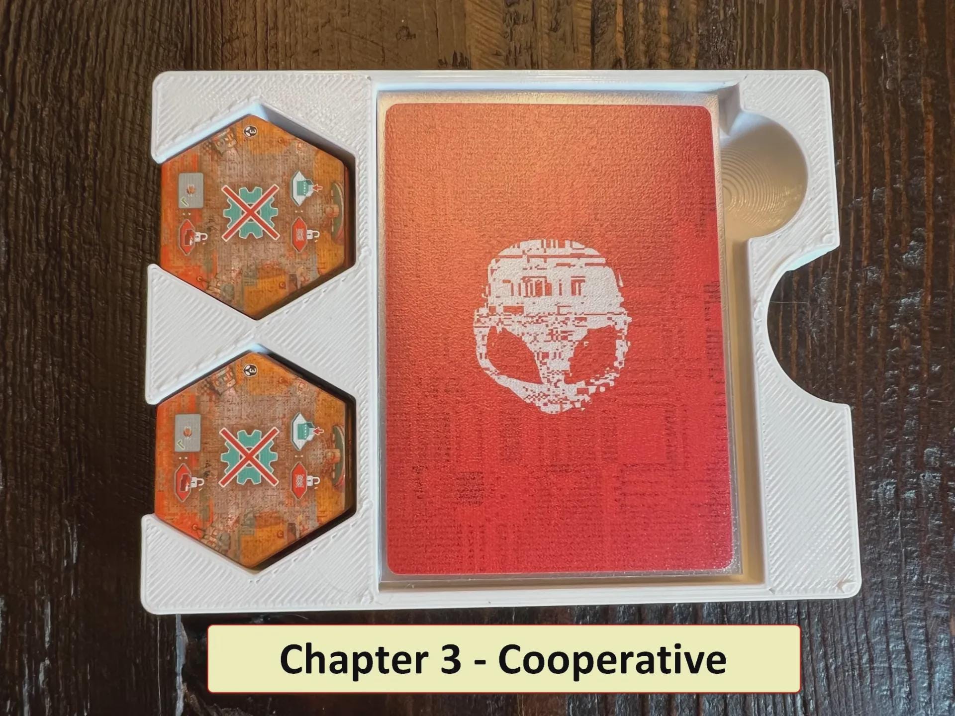 On Mars: Alien Invasion Board Game Insert / Organizer - Mase Using Solar Power and Sustainable Material