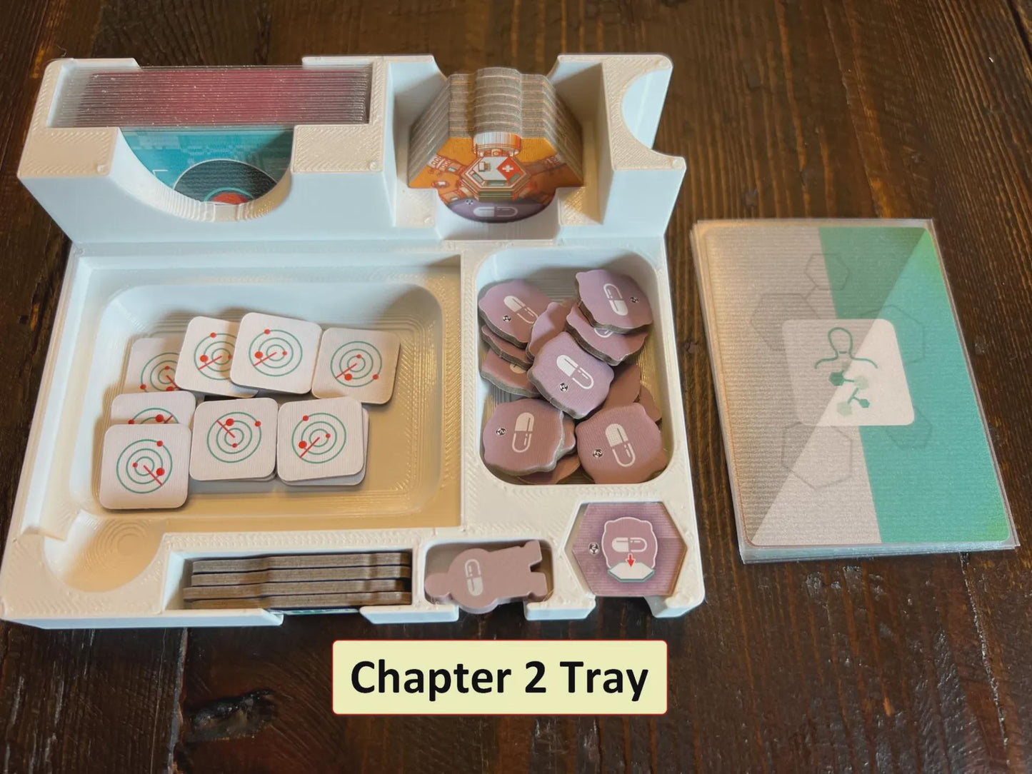 On Mars: Alien Invasion Board Game Insert / Organizer - Mase Using Solar Power and Sustainable Material