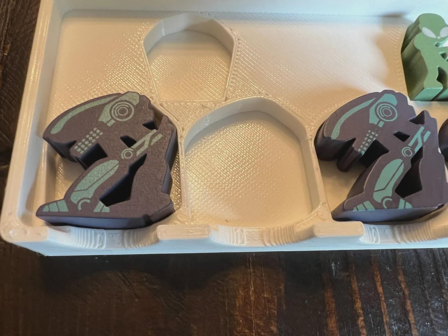 On Mars: Alien Invasion Board Game Insert / Organizer - Mase Using Solar Power and Sustainable Material