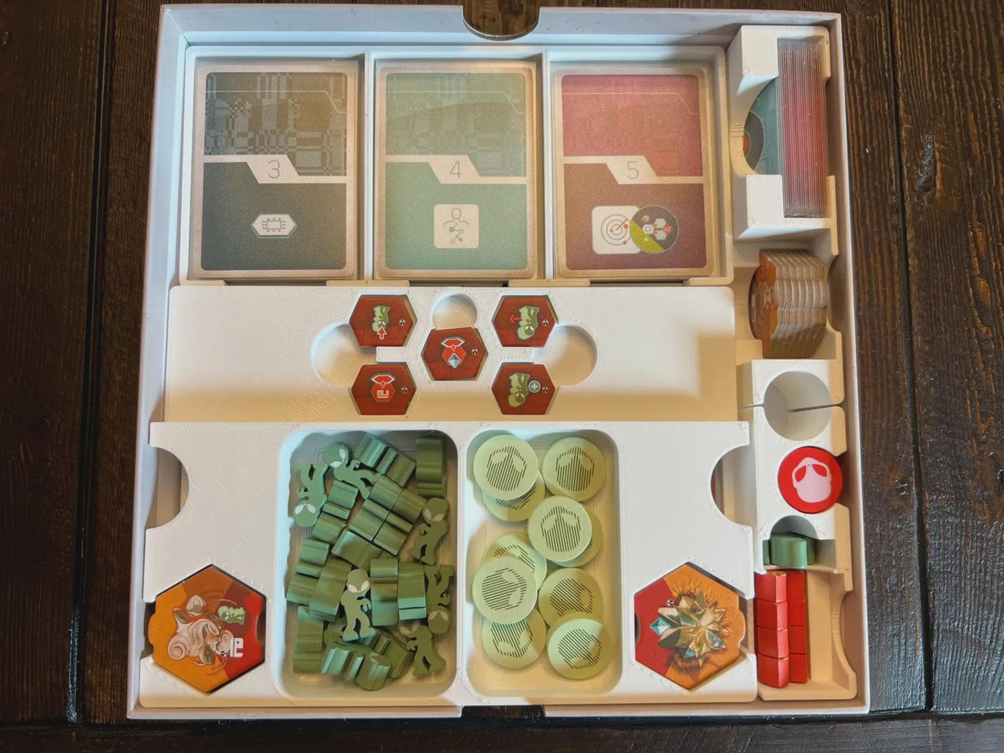 On Mars: Alien Invasion Board Game Insert / Organizer - Mase Using Solar Power and Sustainable Material