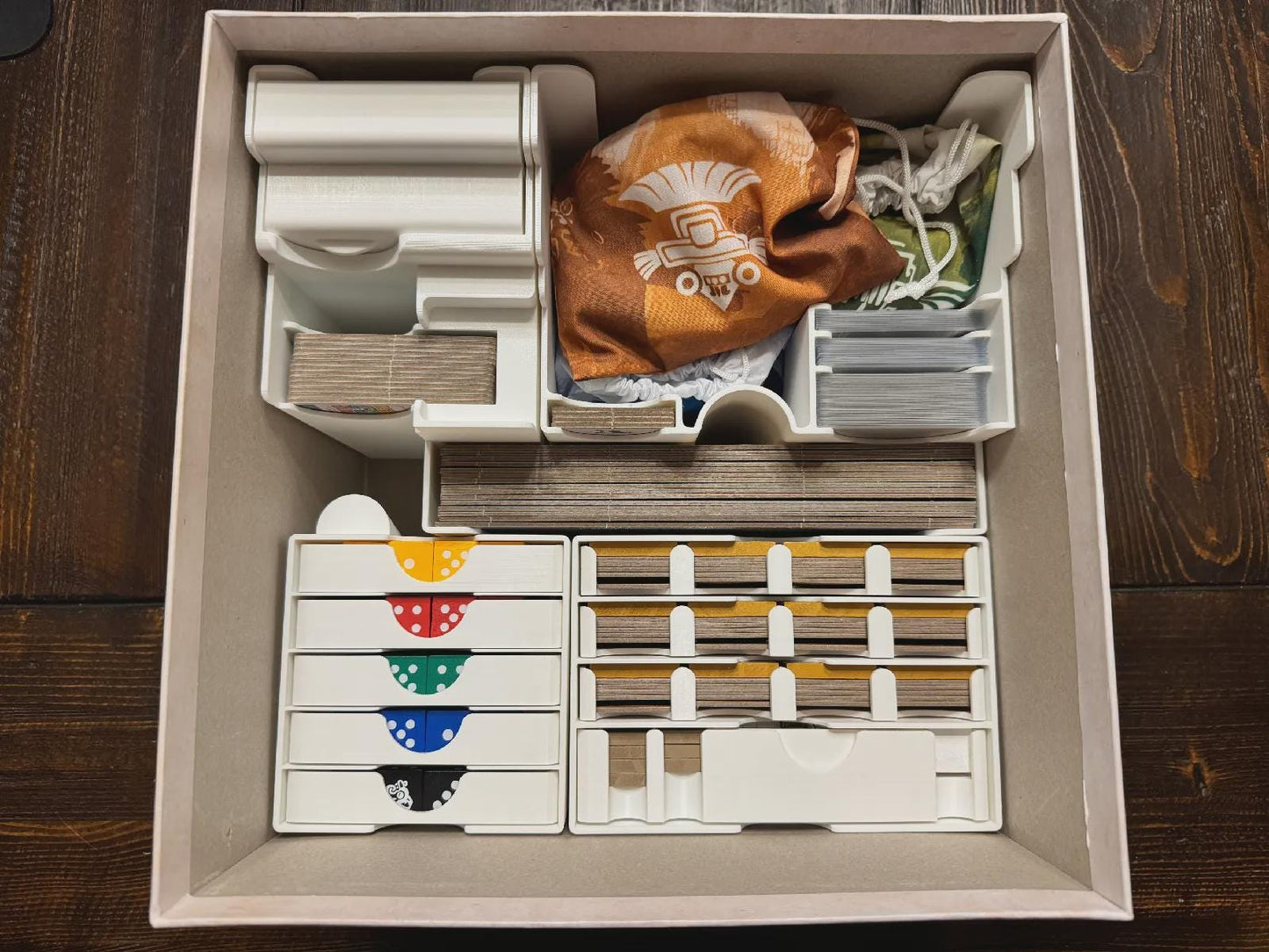 Teotihuacan Deluxe Master Set Insert / Organizer - Fits 5th Player Expansion - Eco Friendly 3D Printing Studio