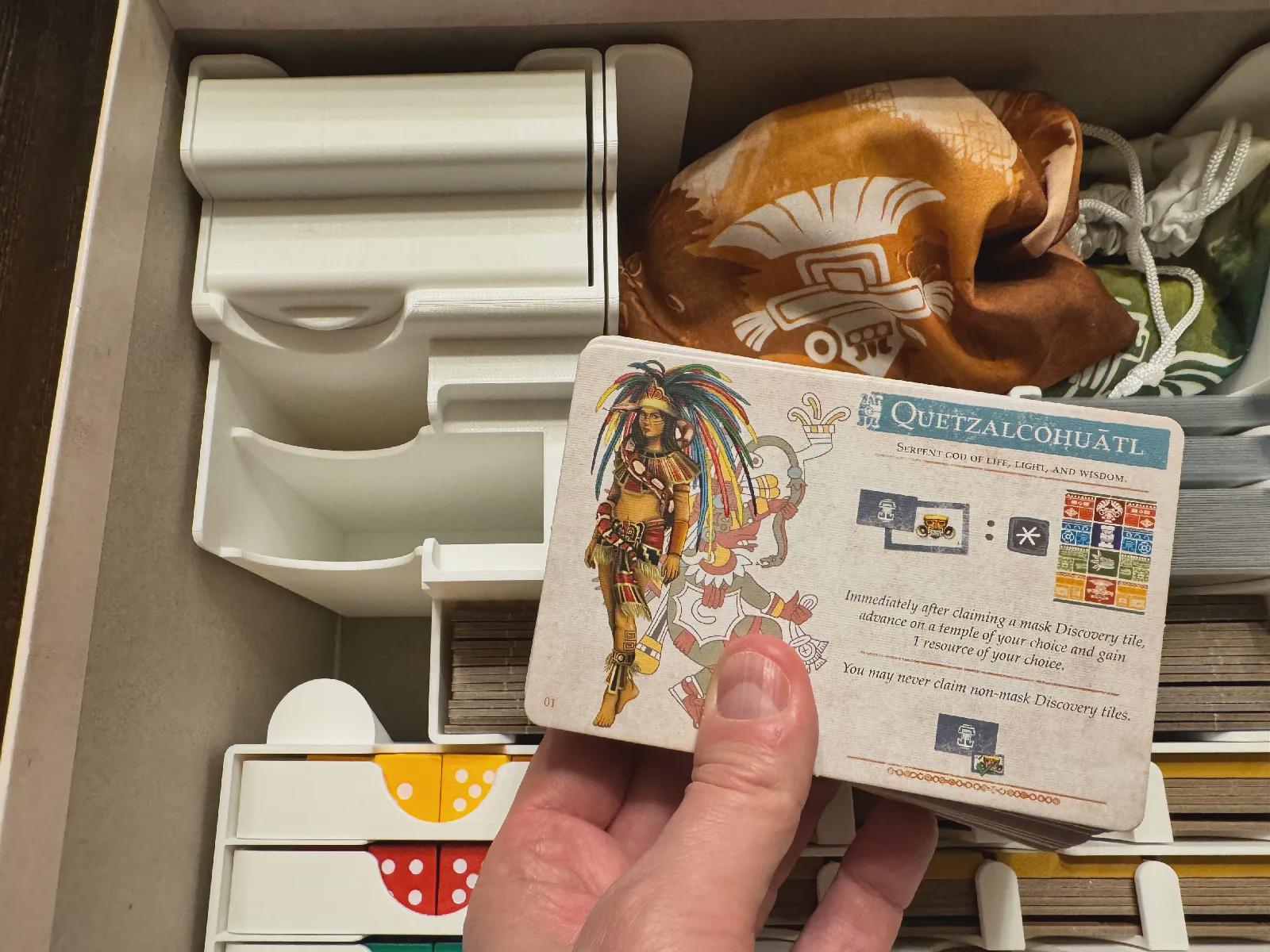 Teotihuacan Deluxe Master Set Insert / Organizer - Fits 5th Player Expansion - Eco Friendly 3D Printing Studio