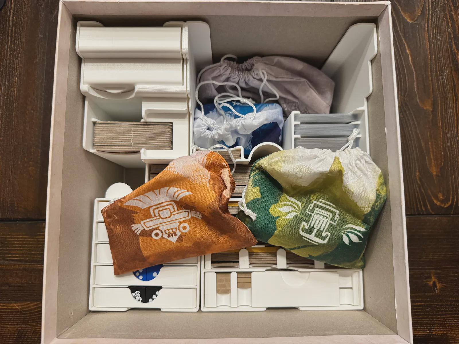 Teotihuacan Deluxe Master Set Insert / Organizer - Fits 5th Player Expansion - Eco Friendly 3D Printing Studio