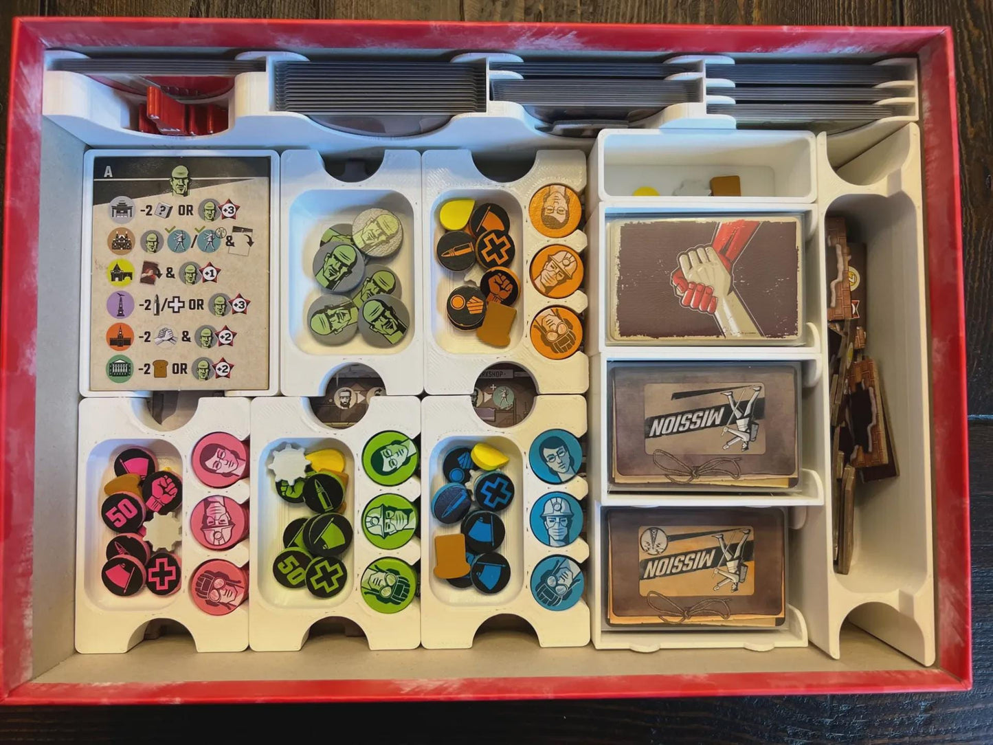 Resurgence Board Game Insert / Organizer - Made using Solar Power and Sustainable Materials