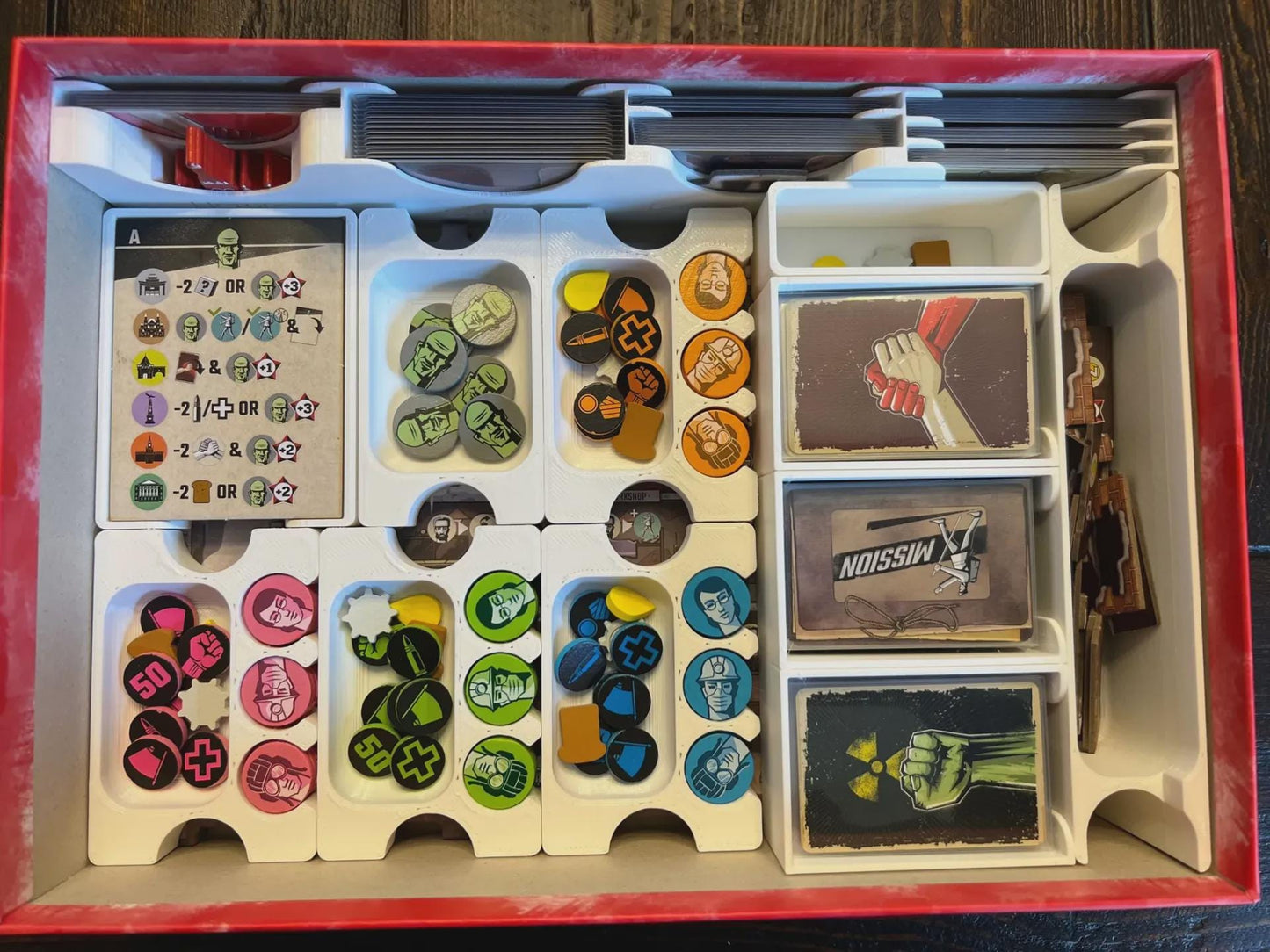 Resurgence Board Game Insert / Organizer - Made using Solar Power and Sustainable Materials