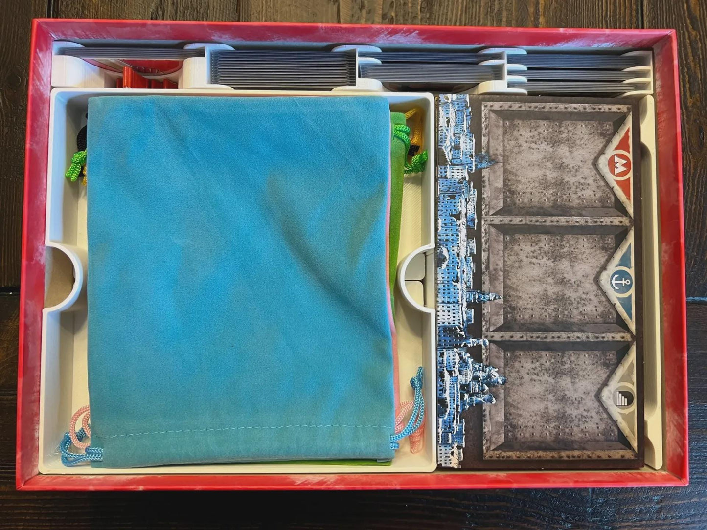 Resurgence Board Game Insert / Organizer - Made using Solar Power and Sustainable Materials