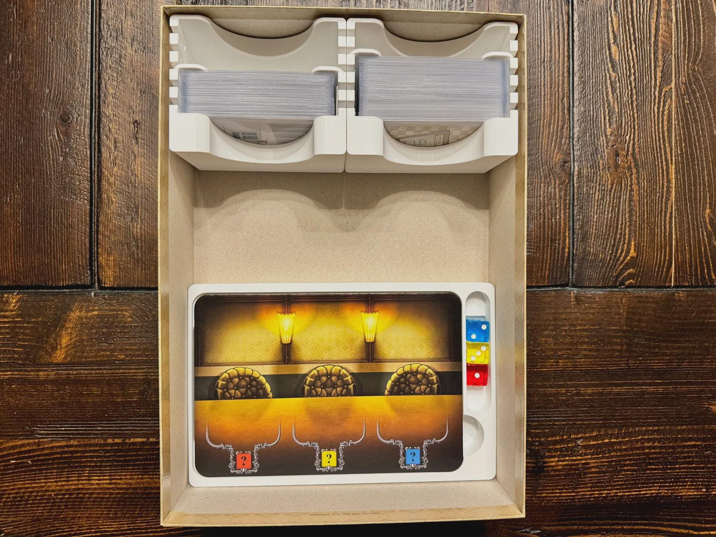 Grand Austria Hotel and Let's Waltz Insert / Organizer - Holds Meeple Source Food Upgrades Made using Solar Power