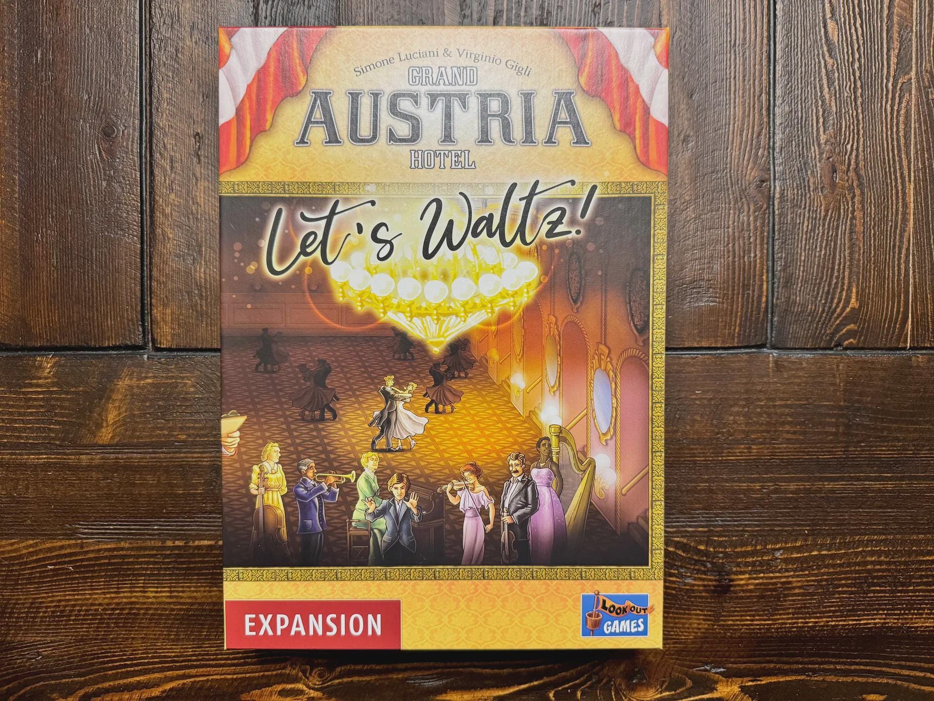 Grand Austria Hotel and Let's Waltz Insert / Organizer - Holds Meeple Source Food Upgrades Made using Solar Power