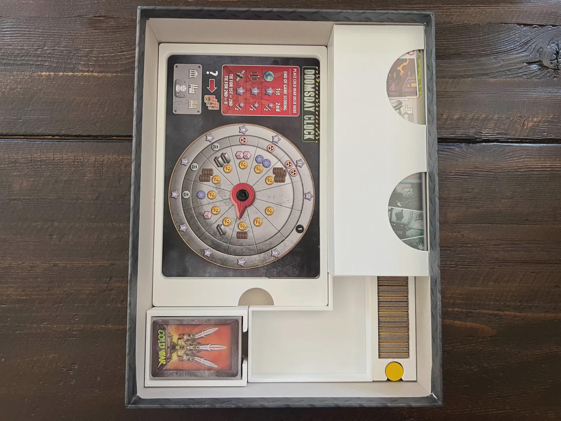 Manhattan Project Energy Empire and Cold War Expansion Insert / Organizer - 3D Printed using Solar Power