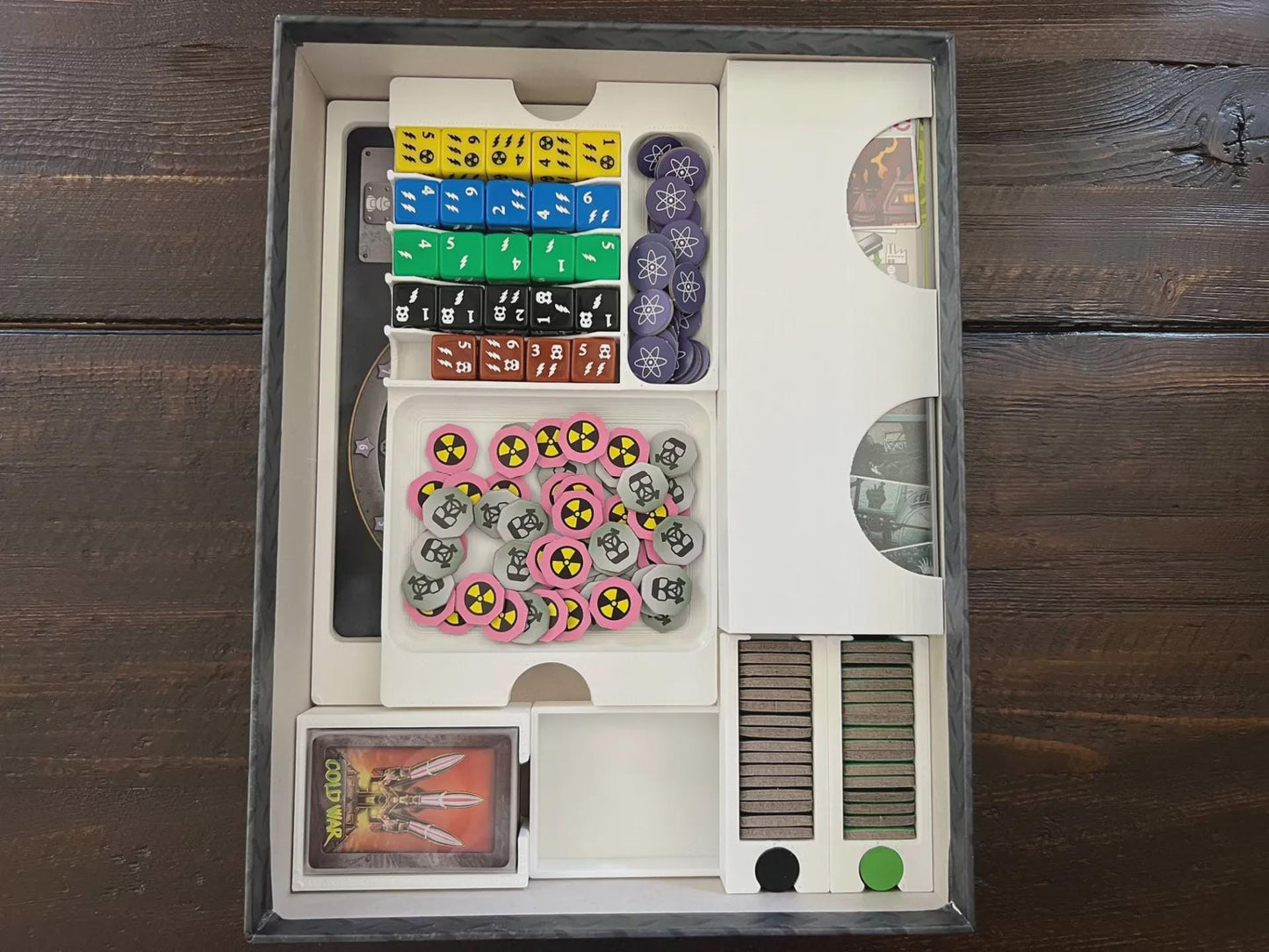 Manhattan Project Energy Empire and Cold War Expansion Insert / Organizer - 3D Printed using Solar Power