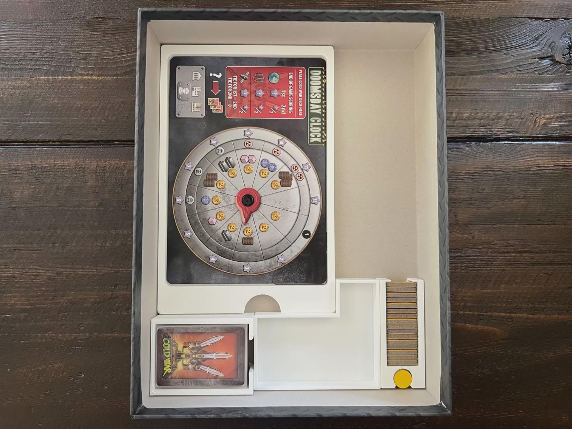 Manhattan Project Energy Empire and Cold War Expansion Insert / Organizer - 3D Printed using Solar Power