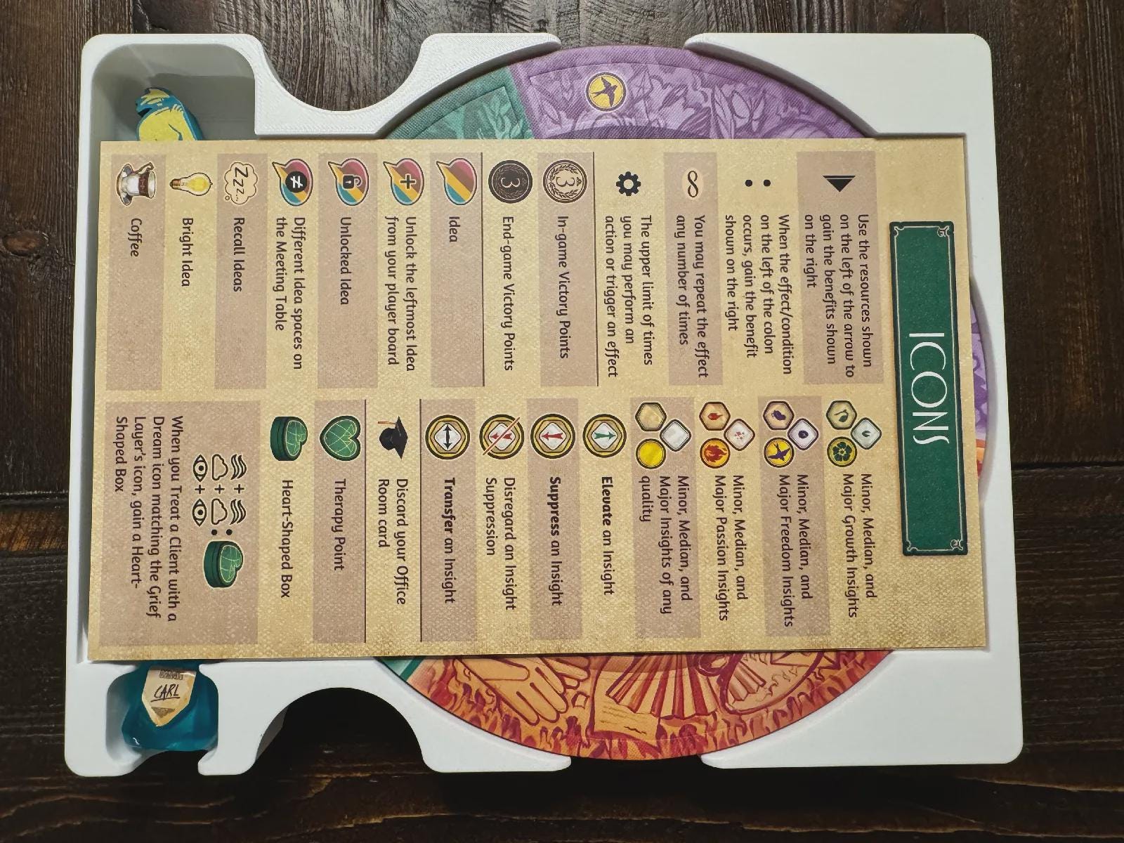 Unconscious Mind Insert / Organizer - Kickstarter Collector's Edition - Eco Friendly 3D Printing Using Solar Power