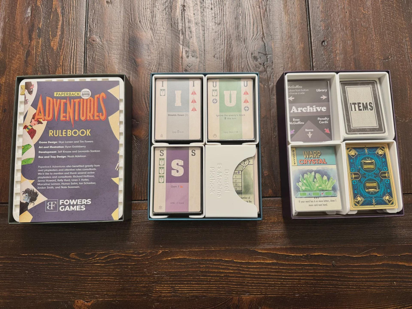 Paperback Adventures Volume 1 Insert / Organizer - Eco Friendly 3D Printing Using Solar Power