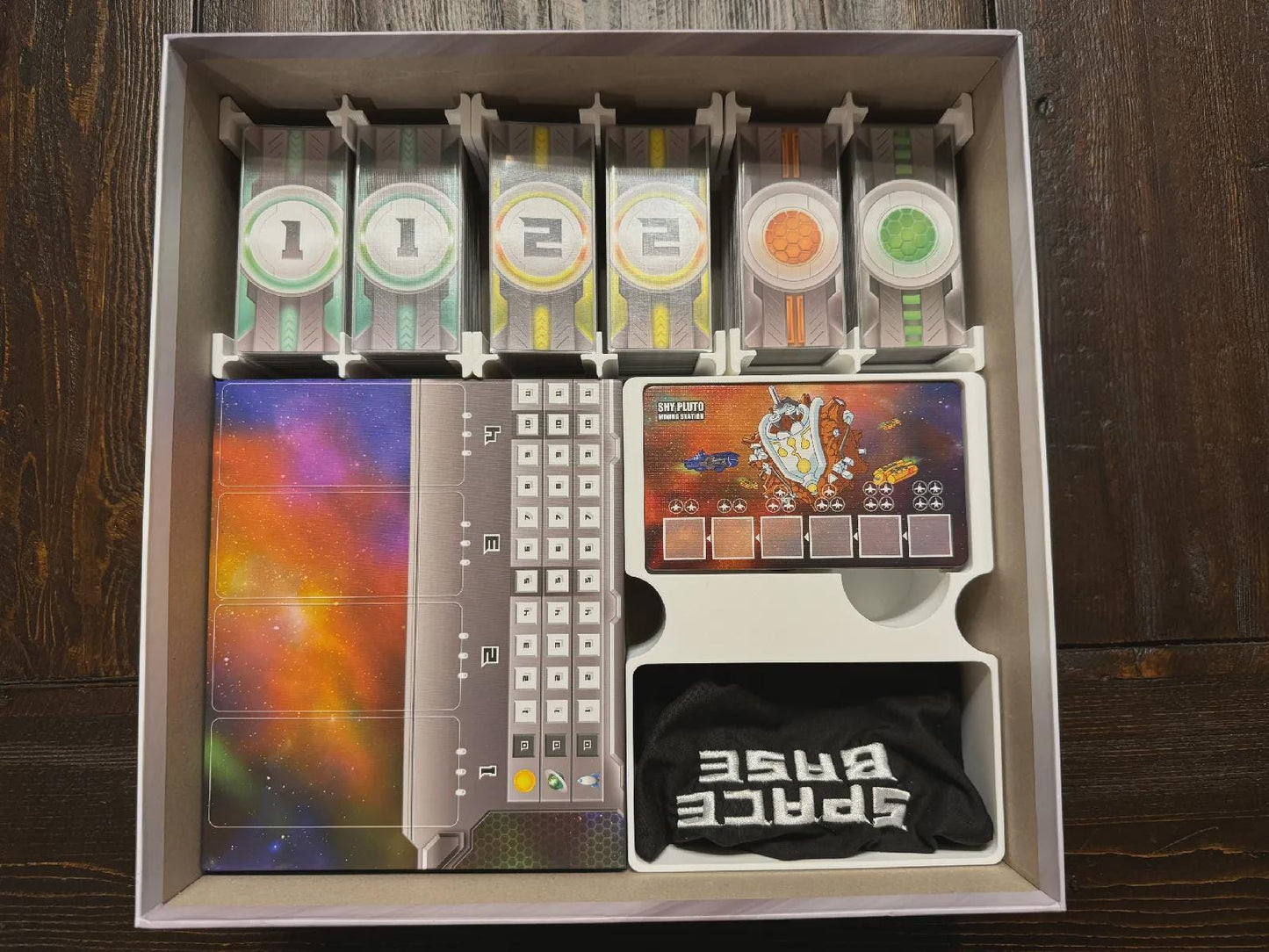 Space Base Insert / Organizer - Holds All Expansions Through Genesis in the Command Station Box - Eco Friendly 3D Printing Farm