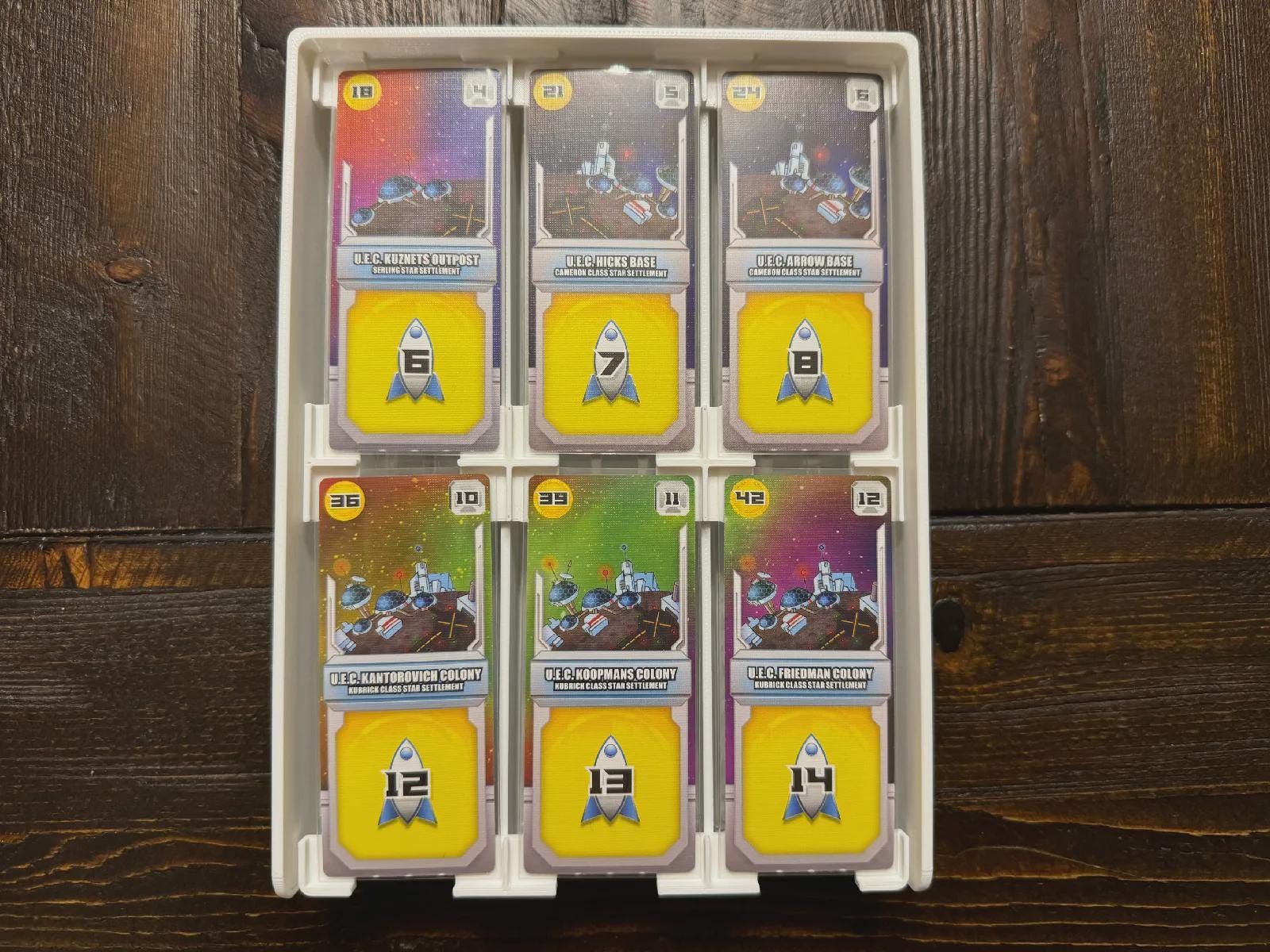 Space Base Insert / Organizer - Holds All Expansions Through Genesis in the Command Station Box - Eco Friendly 3D Printing Farm