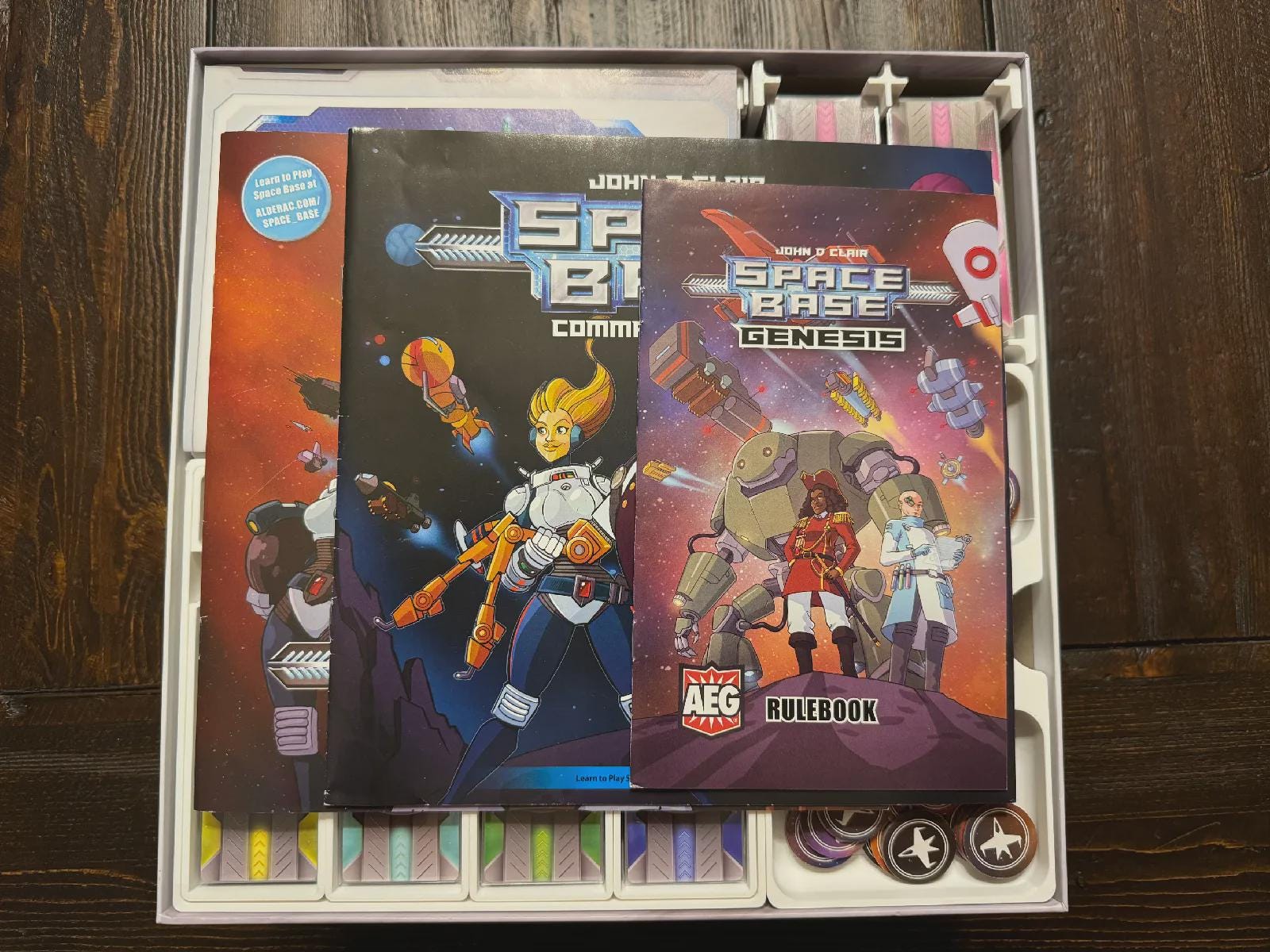 Space Base Insert / Organizer - Holds All Expansions Through Genesis in the Command Station Box - Eco Friendly 3D Printing Farm