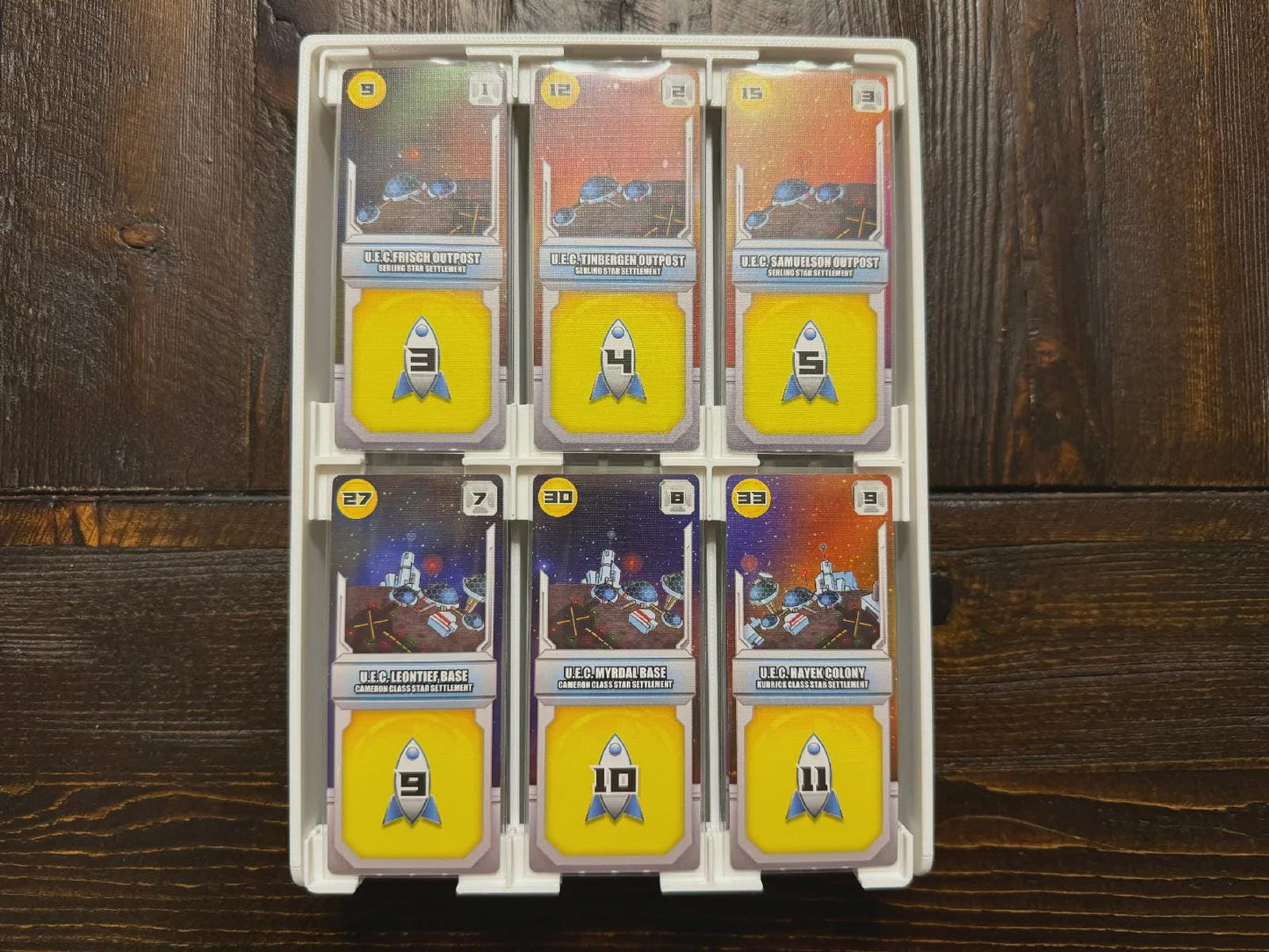 Space Base Insert / Organizer - Holds All Expansions Through Genesis in the Command Station Box - Eco Friendly 3D Printing Farm