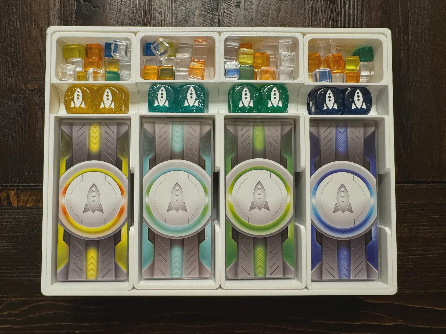 Space Base Insert / Organizer - Holds All Expansions Through Genesis in the Command Station Box - Eco Friendly 3D Printing Farm