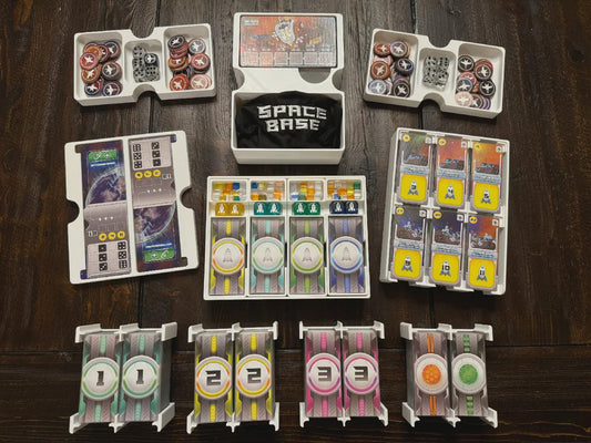 Space Base Insert / Organizer - Holds All Expansions Through Genesis in the Command Station Box - Eco Friendly 3D Printing Farm
