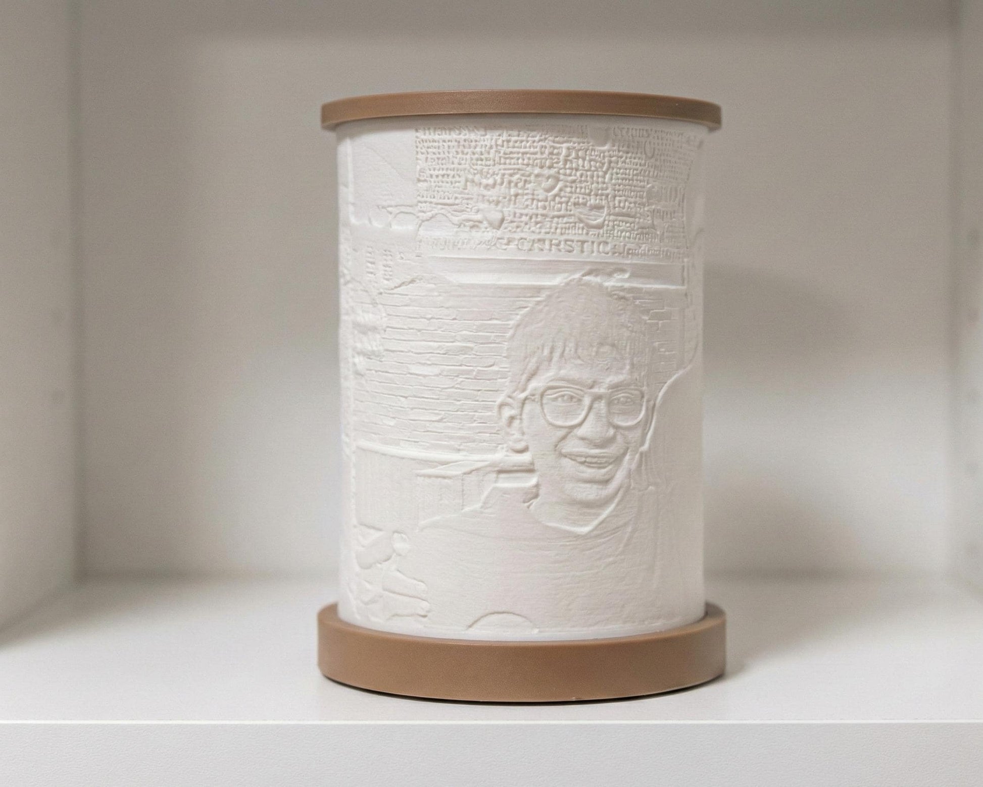 7" Tall Personalized Custom Made Lithophane Photo Lantern Lamp (Big Size)