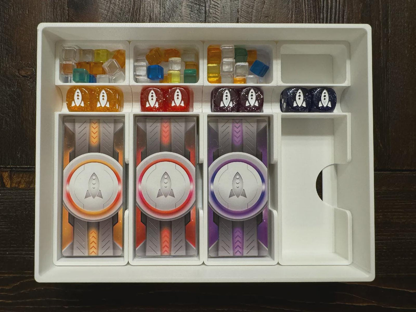 Space Base Insert / Organizer - Holds All Expansions Through Genesis in the Command Station Box - Eco Friendly 3D Printing Farm