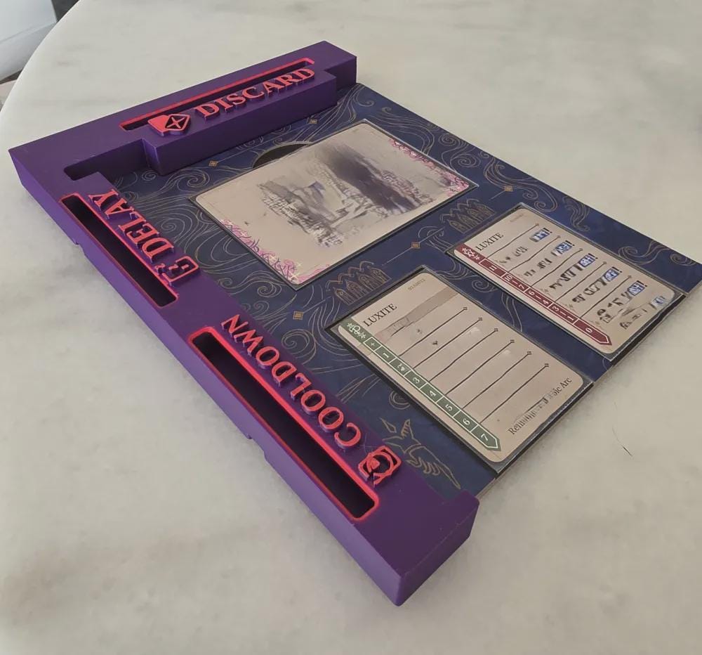 Kingdoms Forlorn Player Boards V2 for 4 Knights – Modular 3D Print