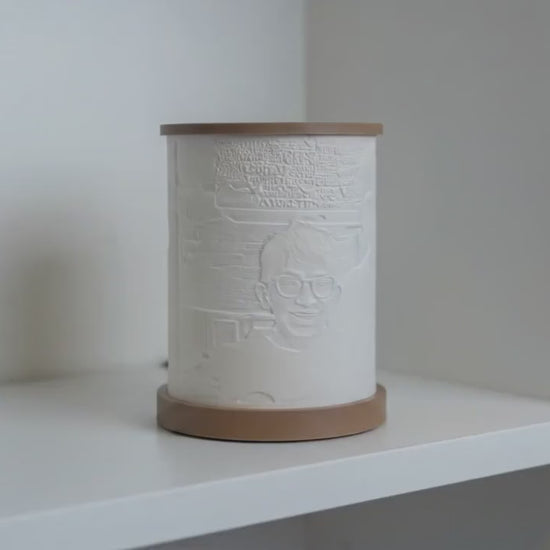 7" Tall Personalized Custom Made Lithophane Photo Lantern Lamp (Big Size)