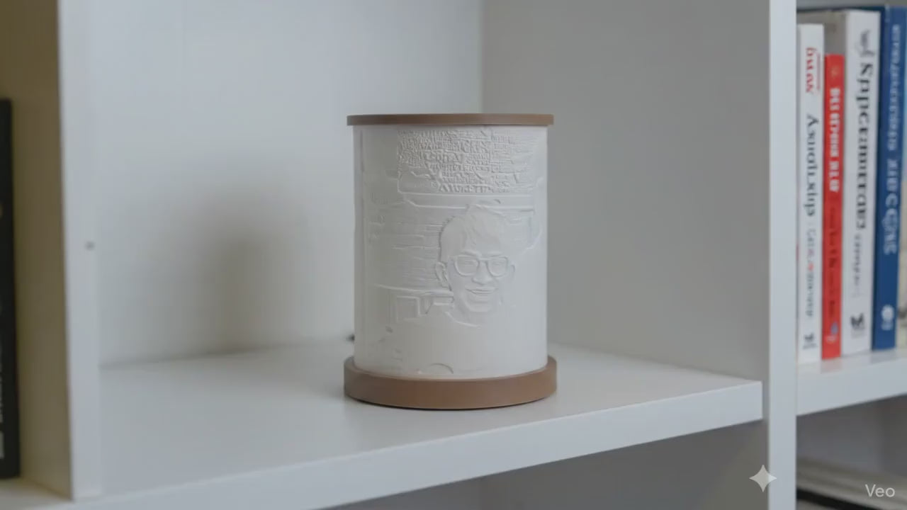 7" Tall Personalized Custom Made Lithophane Photo Lantern Lamp (Big Size)