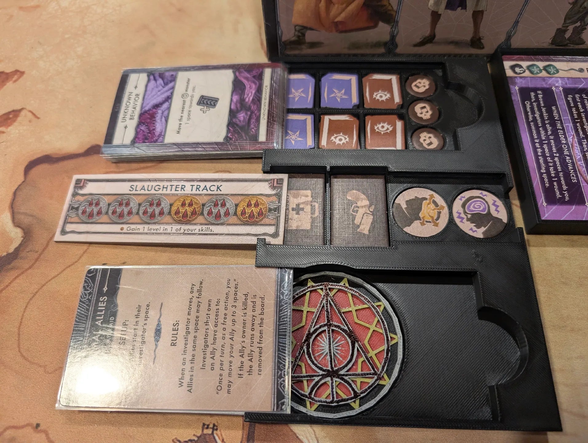 Cthulhu Death May Die Insert (Holds Season 1, 2, 3, 4, Unknowable, Goat, Yog, Ithaqua, Animal Allies) - KreativLayers