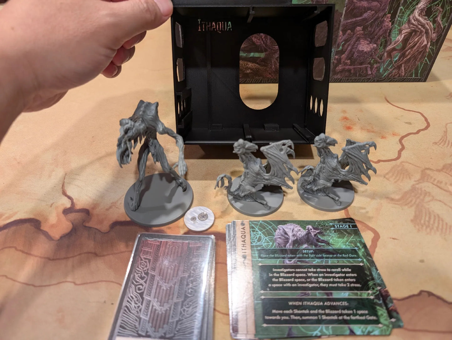 Cthulhu Death May Die Insert (Holds Season 1, 2, 3, 4, Unknowable, Goat, Yog, Ithaqua, Animal Allies) - KreativLayers