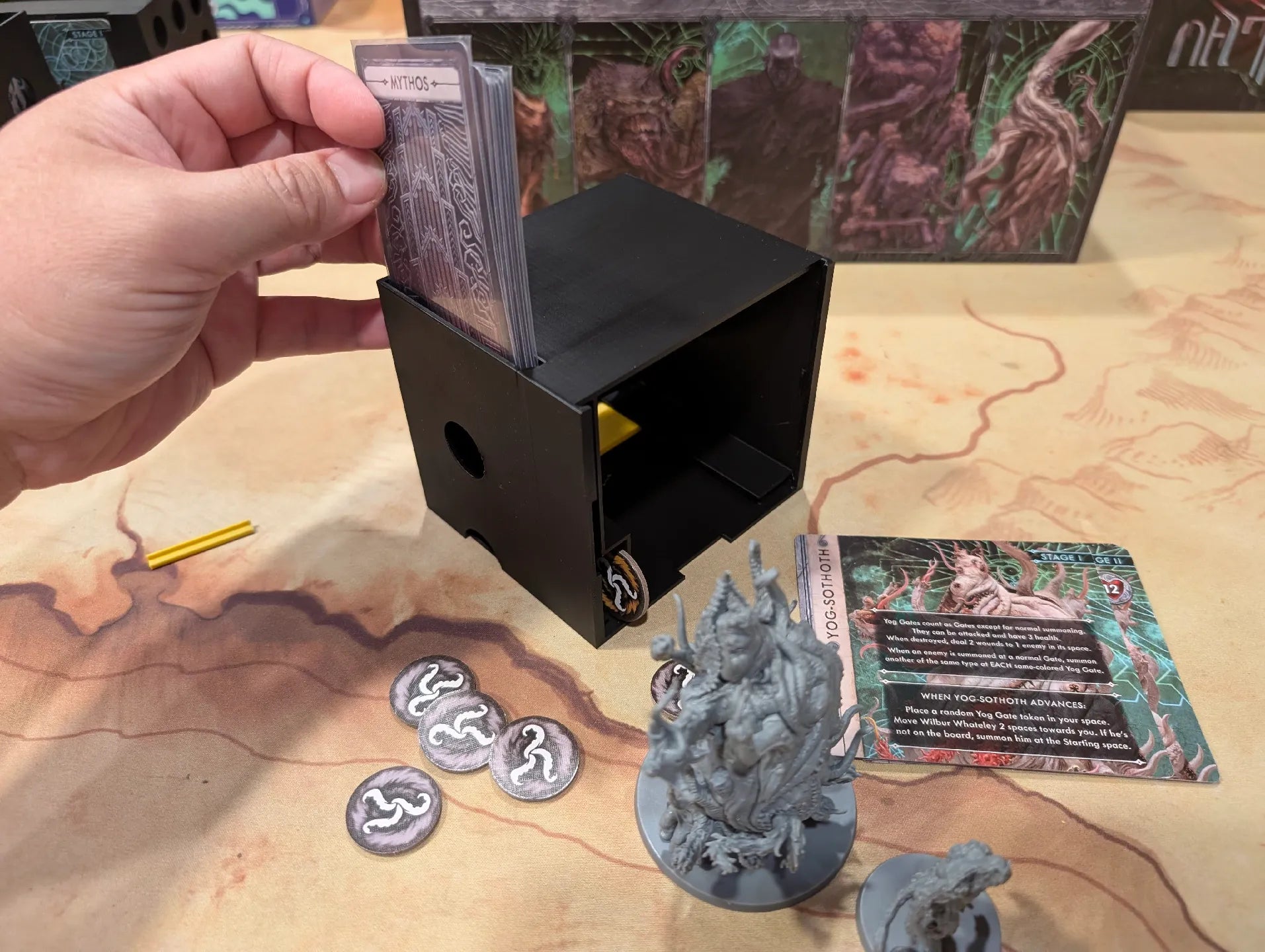 Cthulhu Death May Die Insert (Holds Season 1, 2, 3, 4, Unknowable, Goat, Yog, Ithaqua, Animal Allies) - KreativLayers